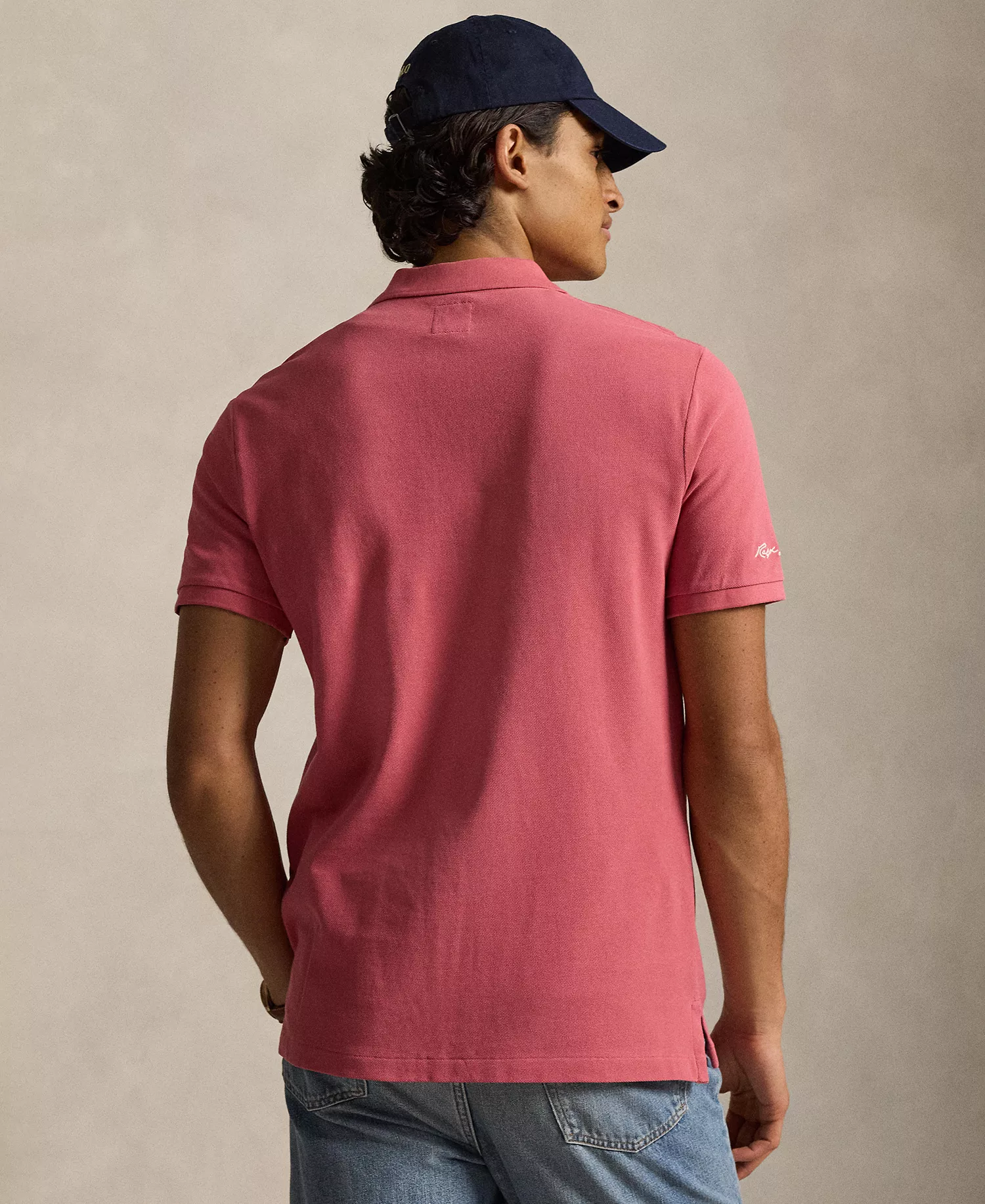 Men's Yankees Logo Mesh Polo Shirt - Adirondack Berry - 2XL