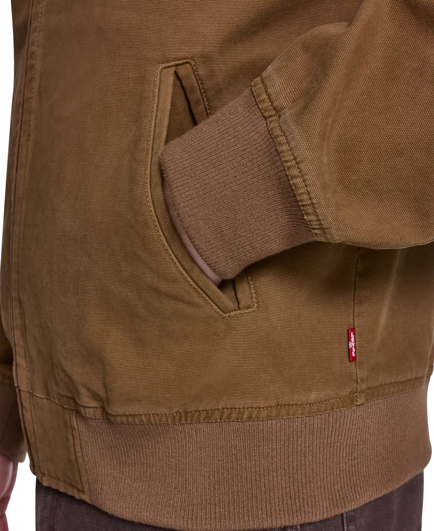 Men's Cotton Western Bomber Jacket - Brown - 2XL