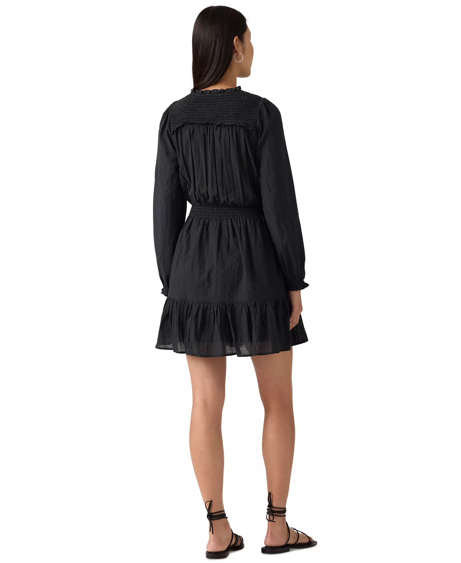 Women's Liora Long-Sleeve Midi Dress - Anthracite - L