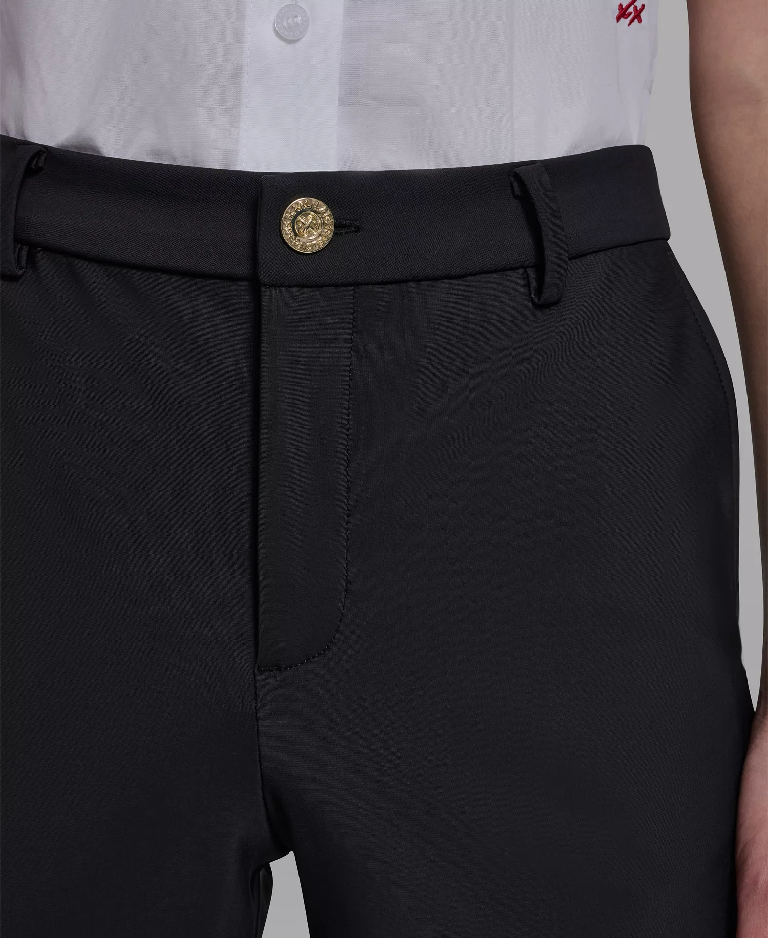 Women's Mid-Rise Straight Compression Pants - Black - 0