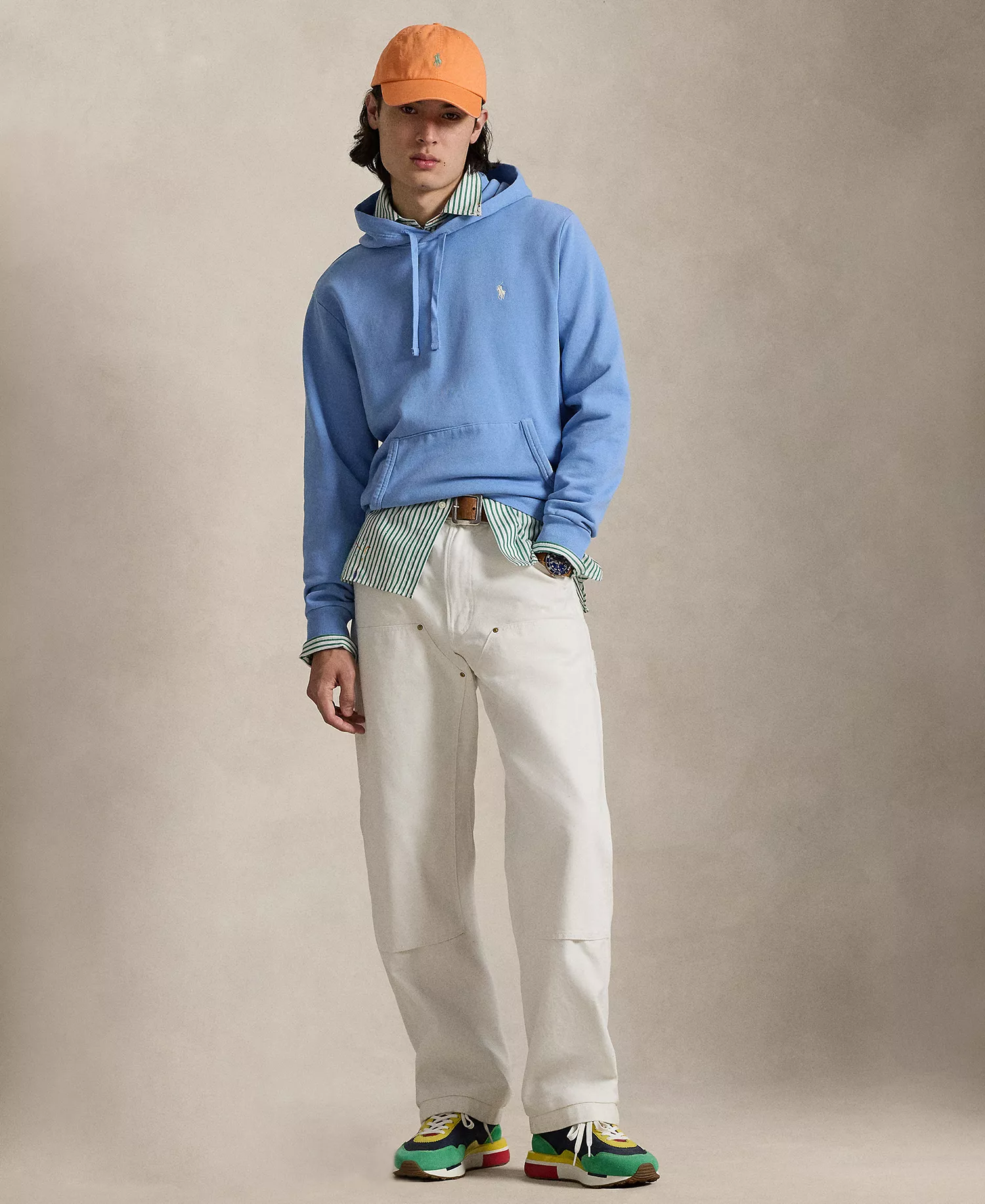 Men's Terry Long-Sleeve Hoodie - Bristol Blue - 2XL