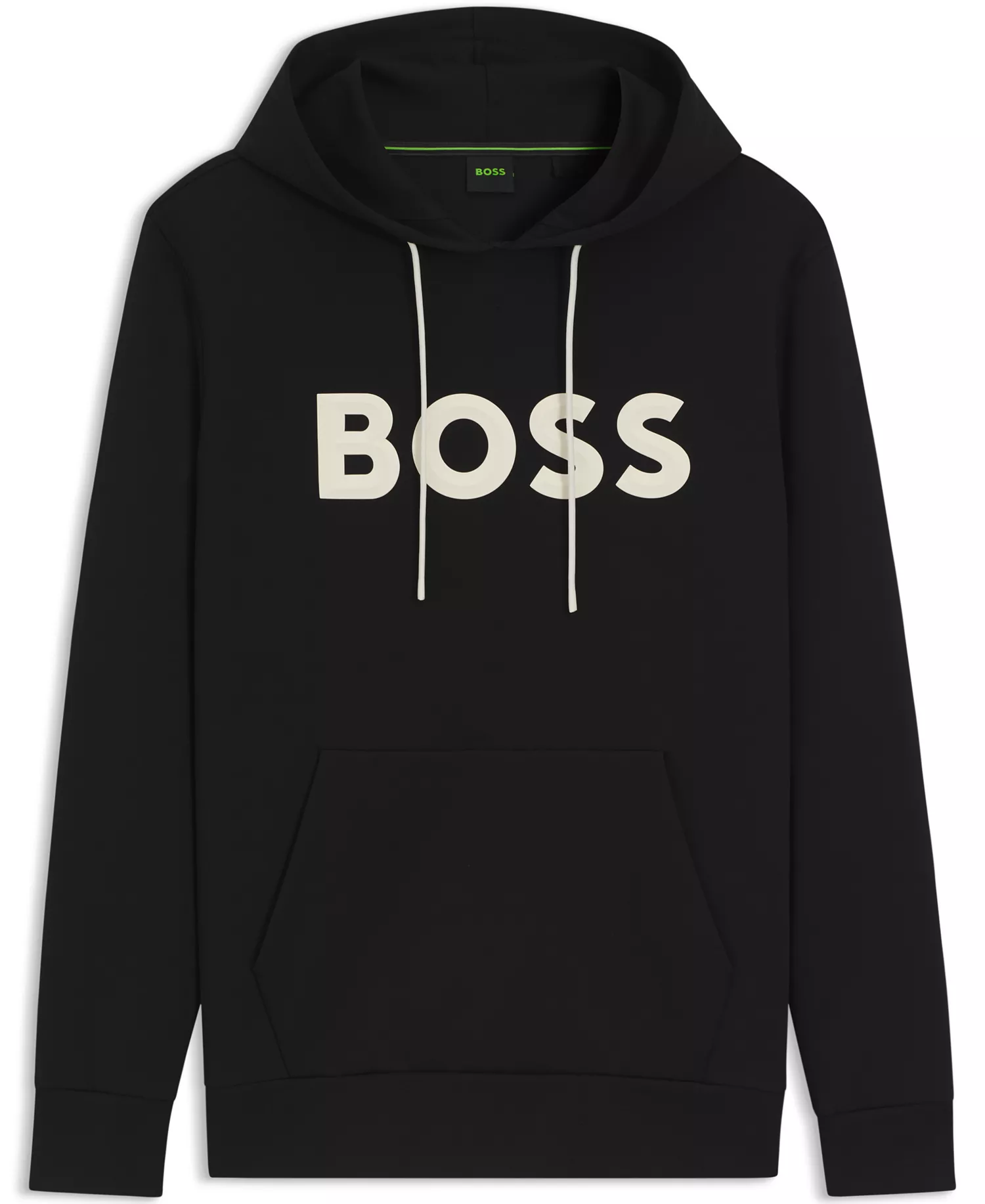 Men's Cotton-Blend Logo Hoodie - Black - 3XL