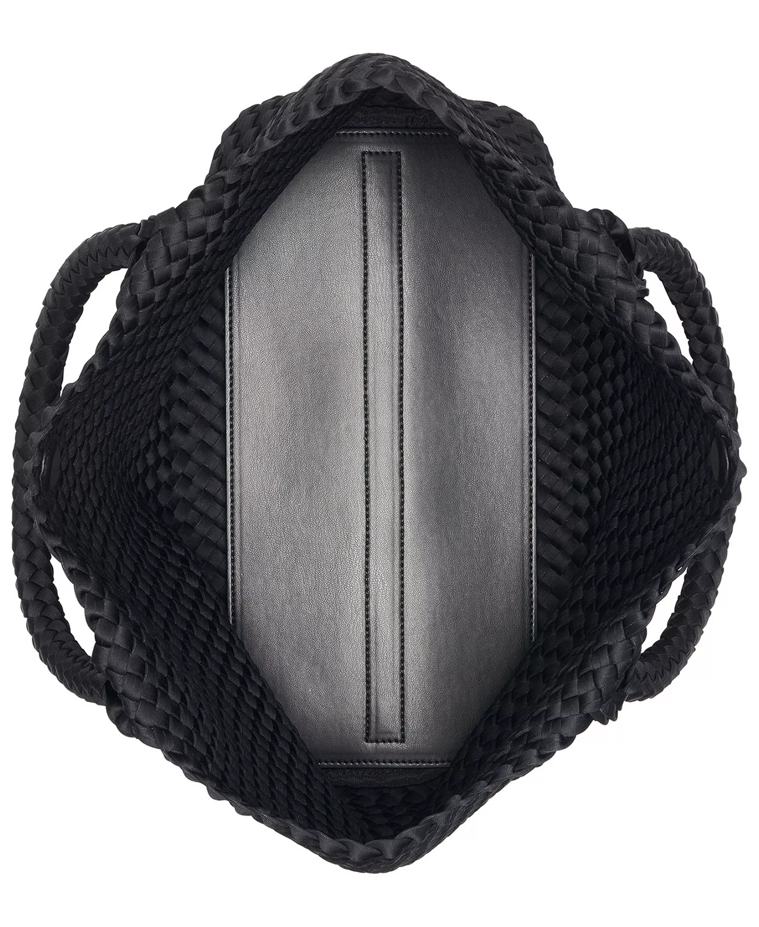 Giselle Large Magnet Closure Tote Bag - Black/Silver - No Size