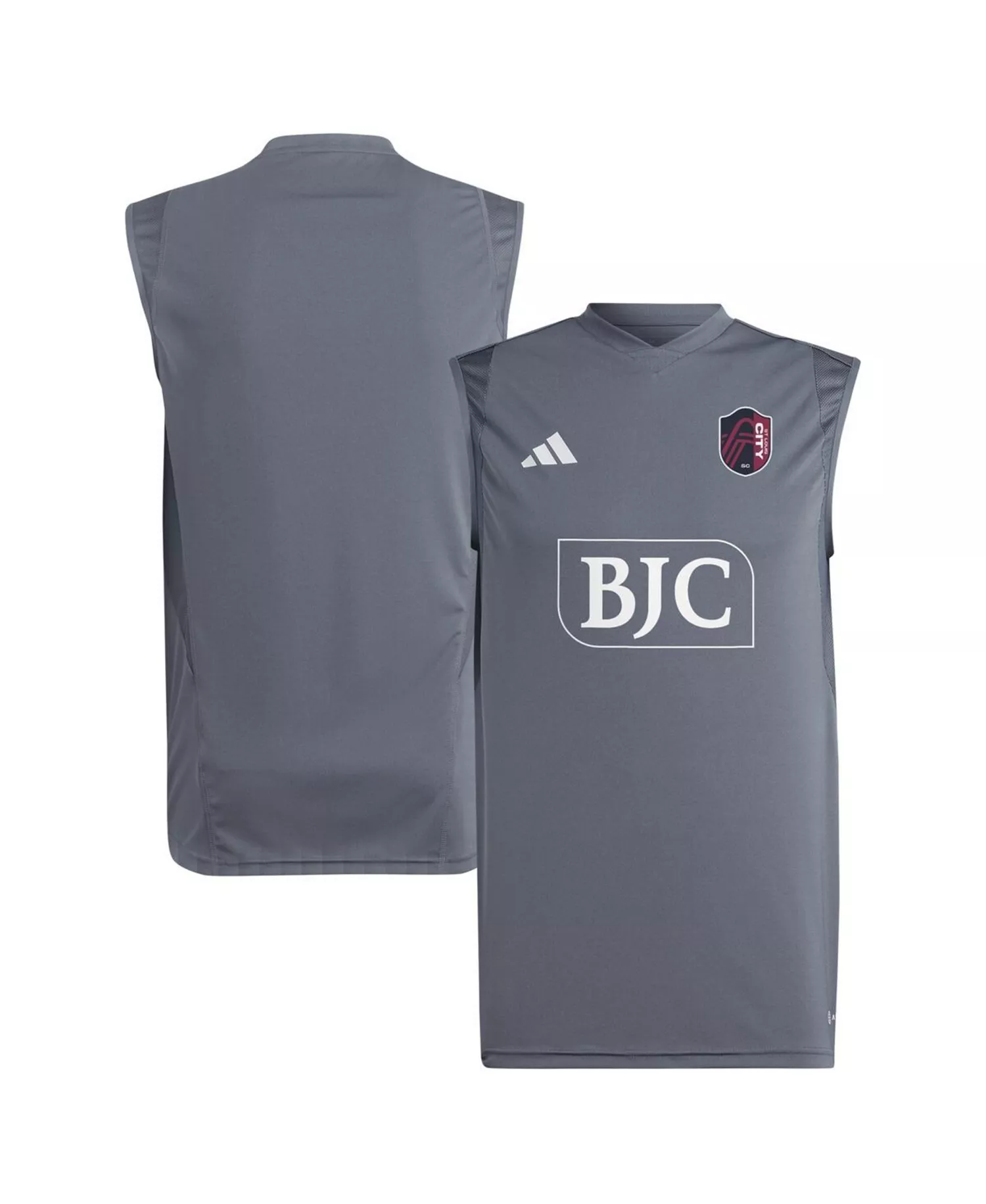 Men's Gray St. Louis City SC 2024 Sleeveless Training Jersey - Gray - L
