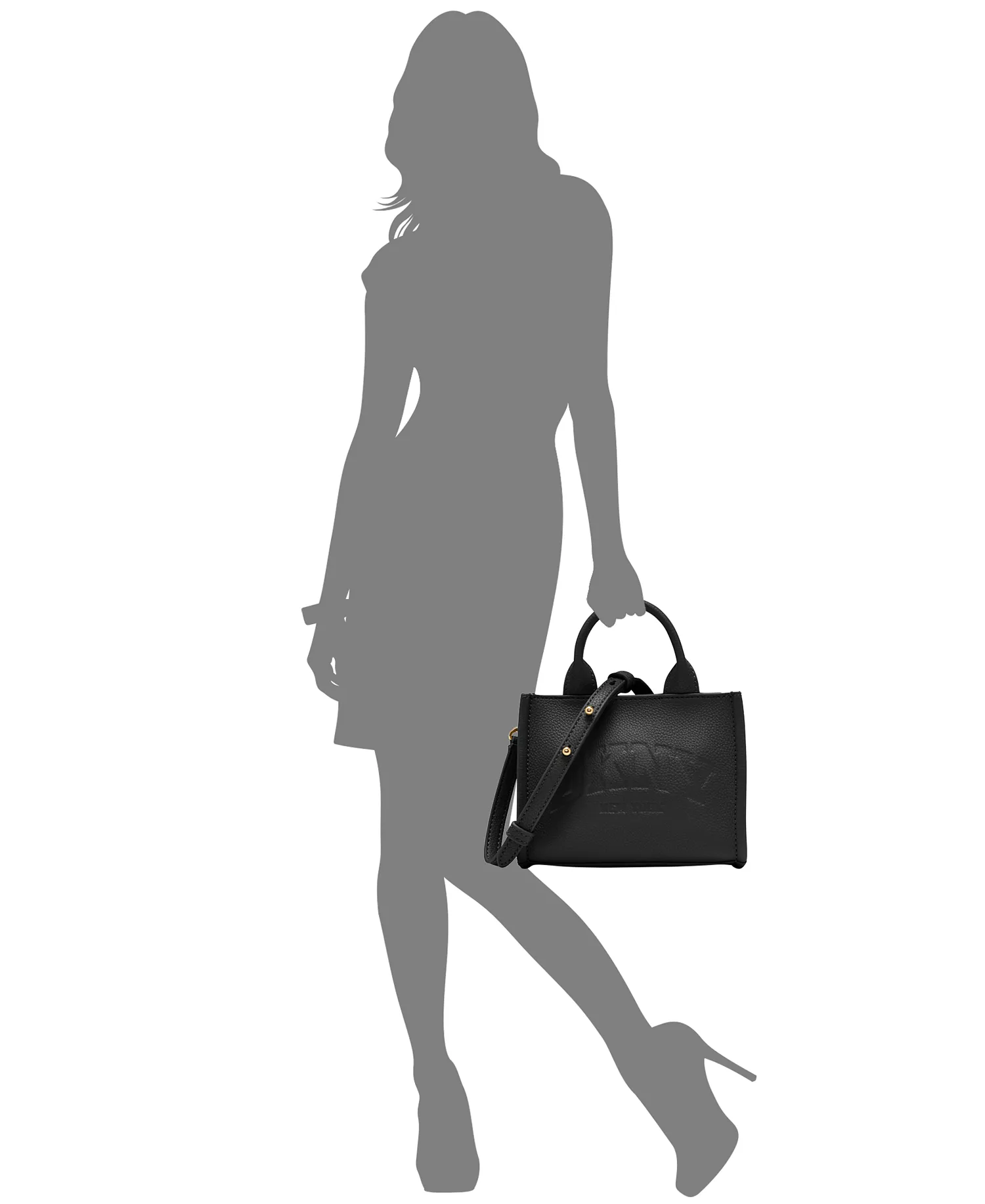 Women's Mini Crossbody Handbag - Black - Mini
