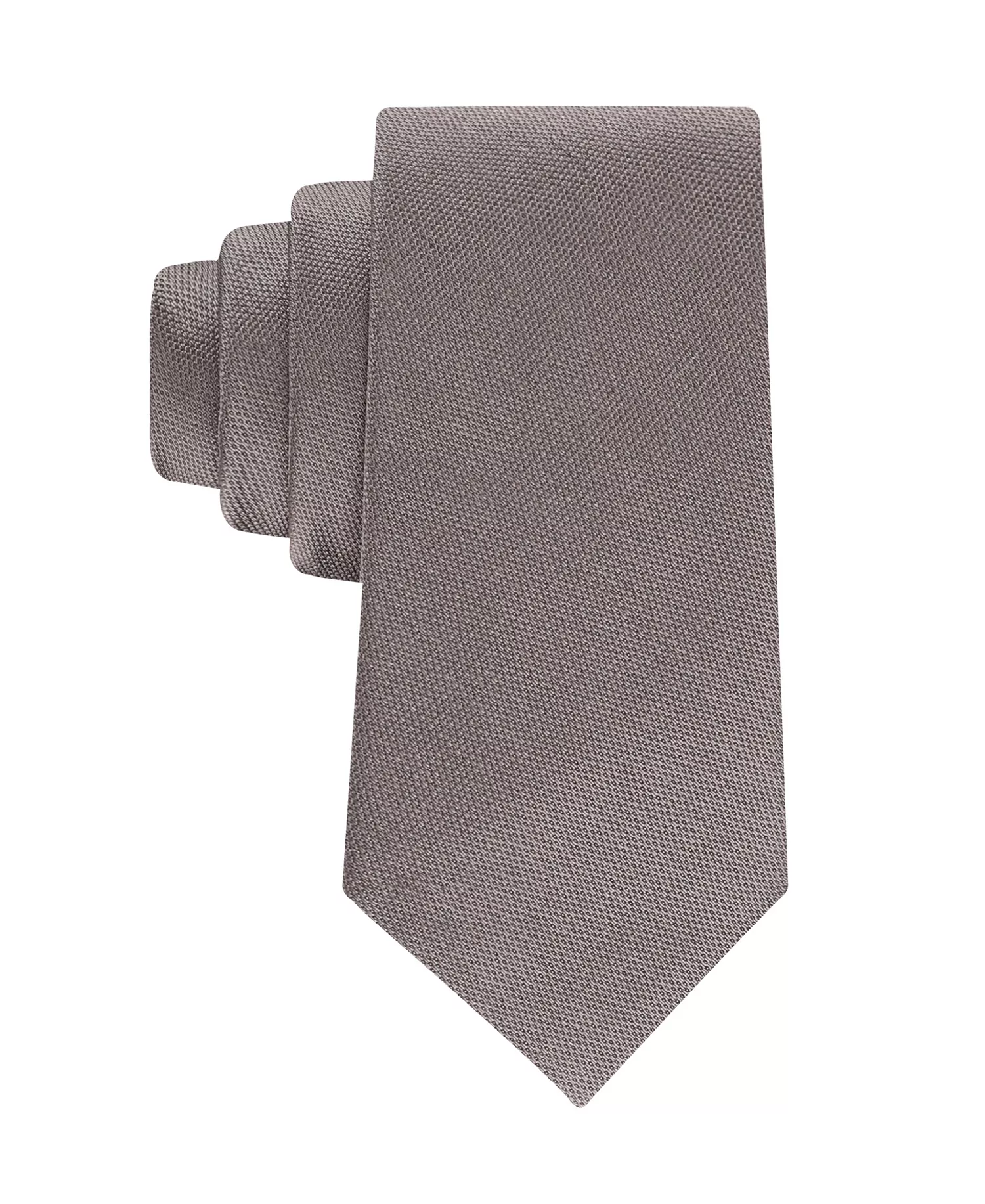 Men's Silky Solid Tie - Gray - ONE SIZE