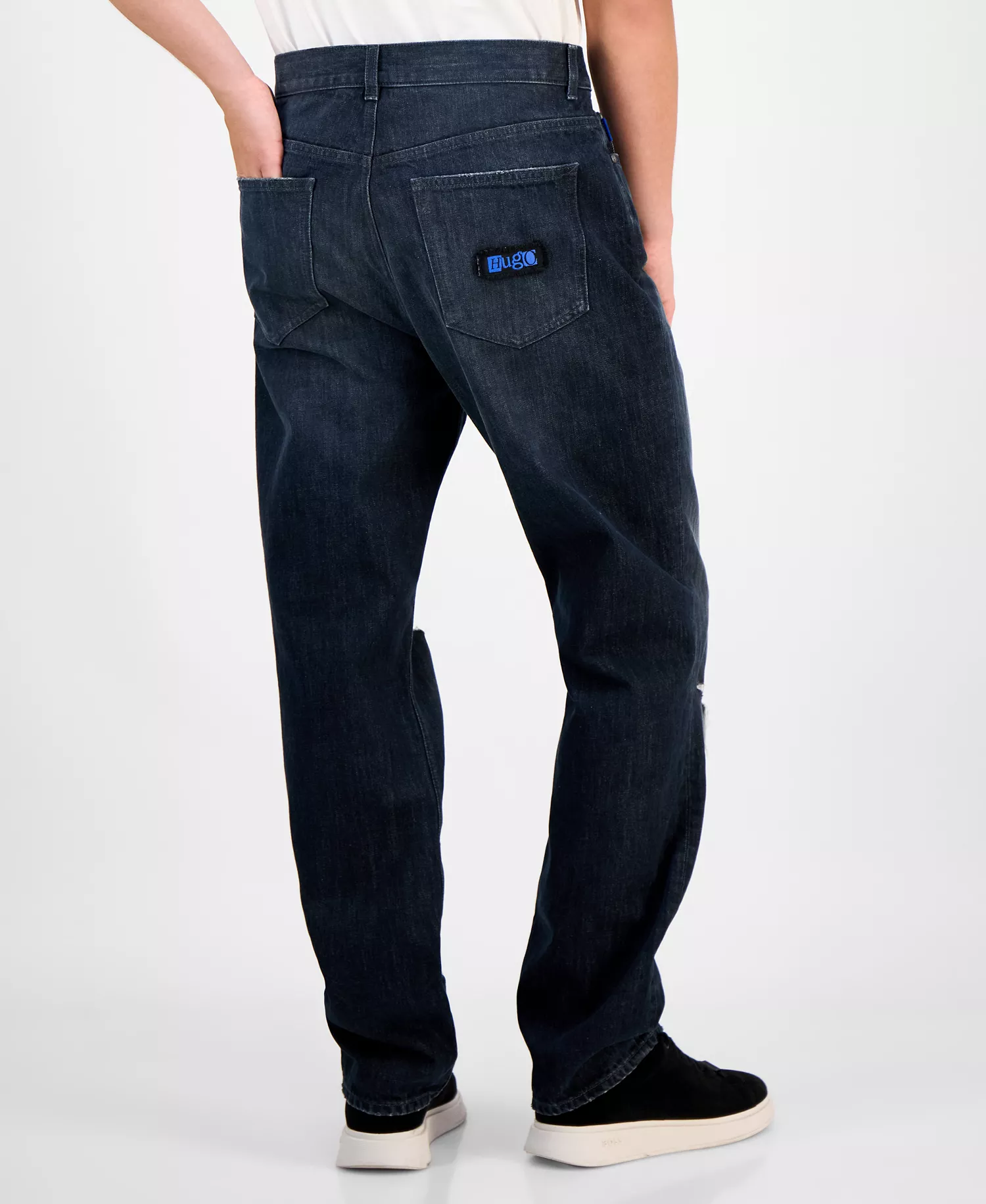 Men's Nate Cotton Jeans - Dark Blue - 30x32