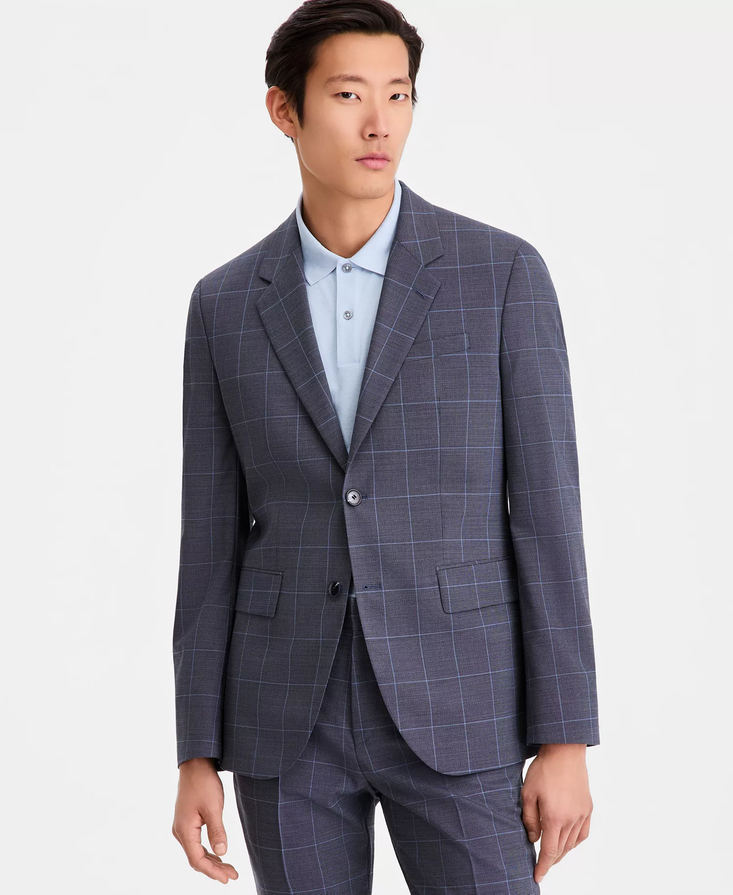 Men's Modern-Fit Suit Jacket - Blue - 36R