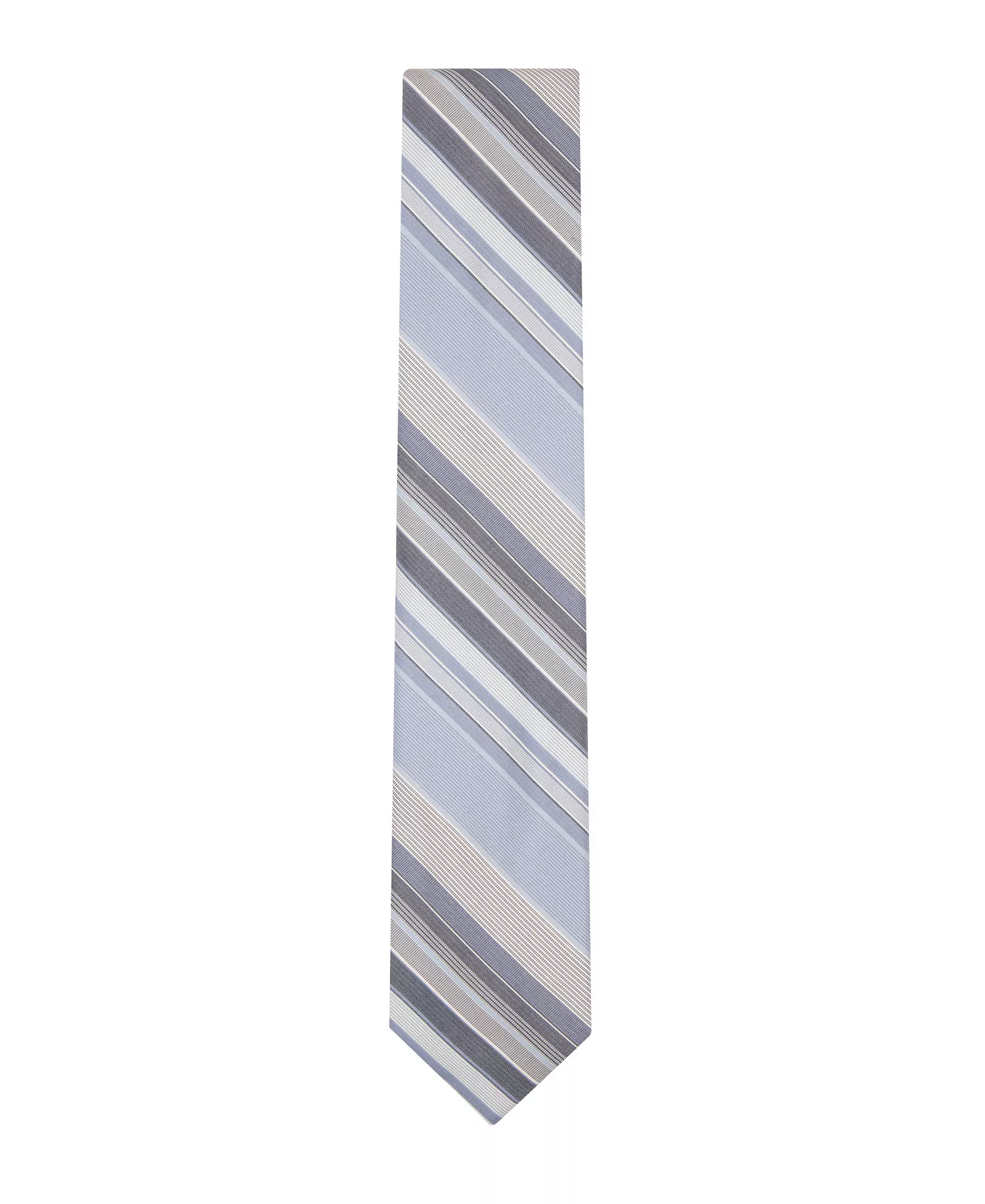 Men's Fabre Stripe Pattern Tie - Blue - ONE SIZE