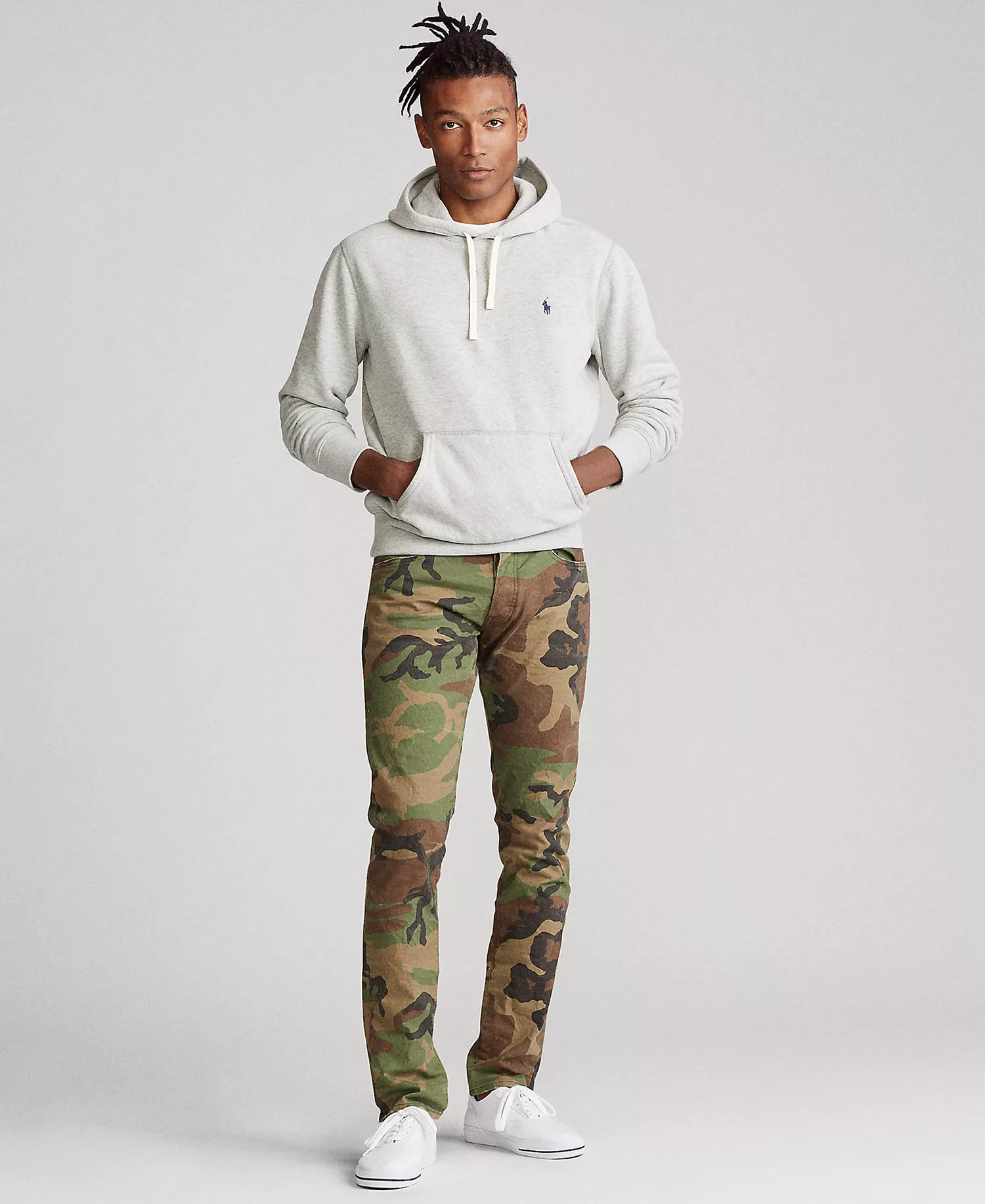 Men's Big & Tall Fleece Hoodie - Andover Heather - 2LT