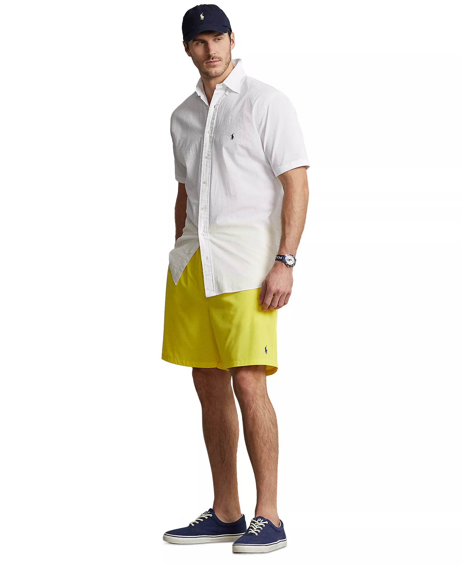 Men's Big & Tall Seersucker Shirt - White - 2LT