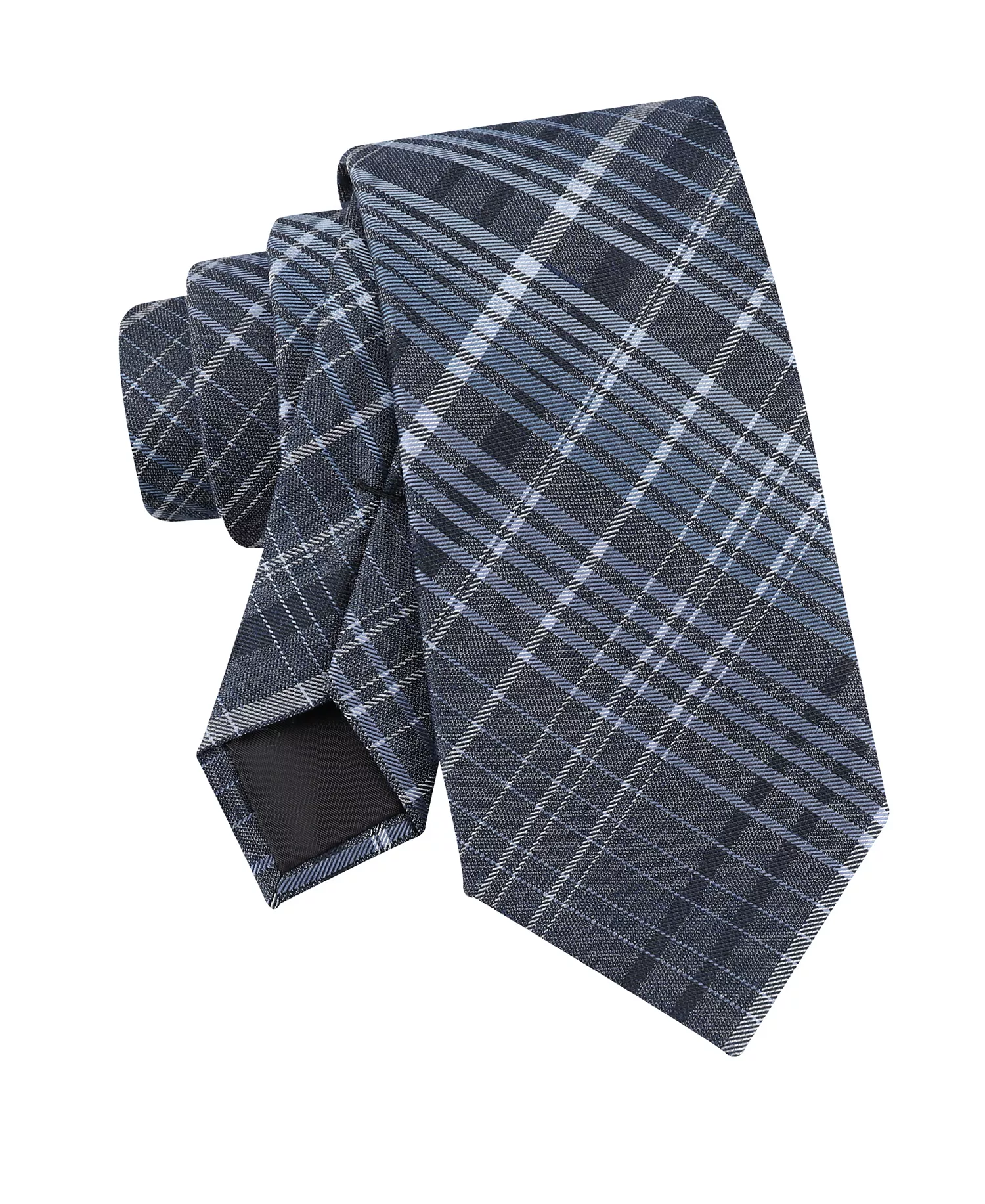 Men's Kingston Plaid Tie - Blue - ONE SIZE