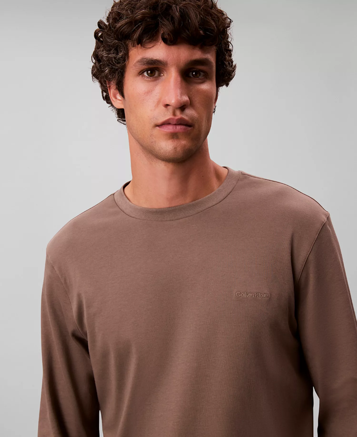 Supima Cotton Crewneck Long Sleeve Tee - Moral - 2XL