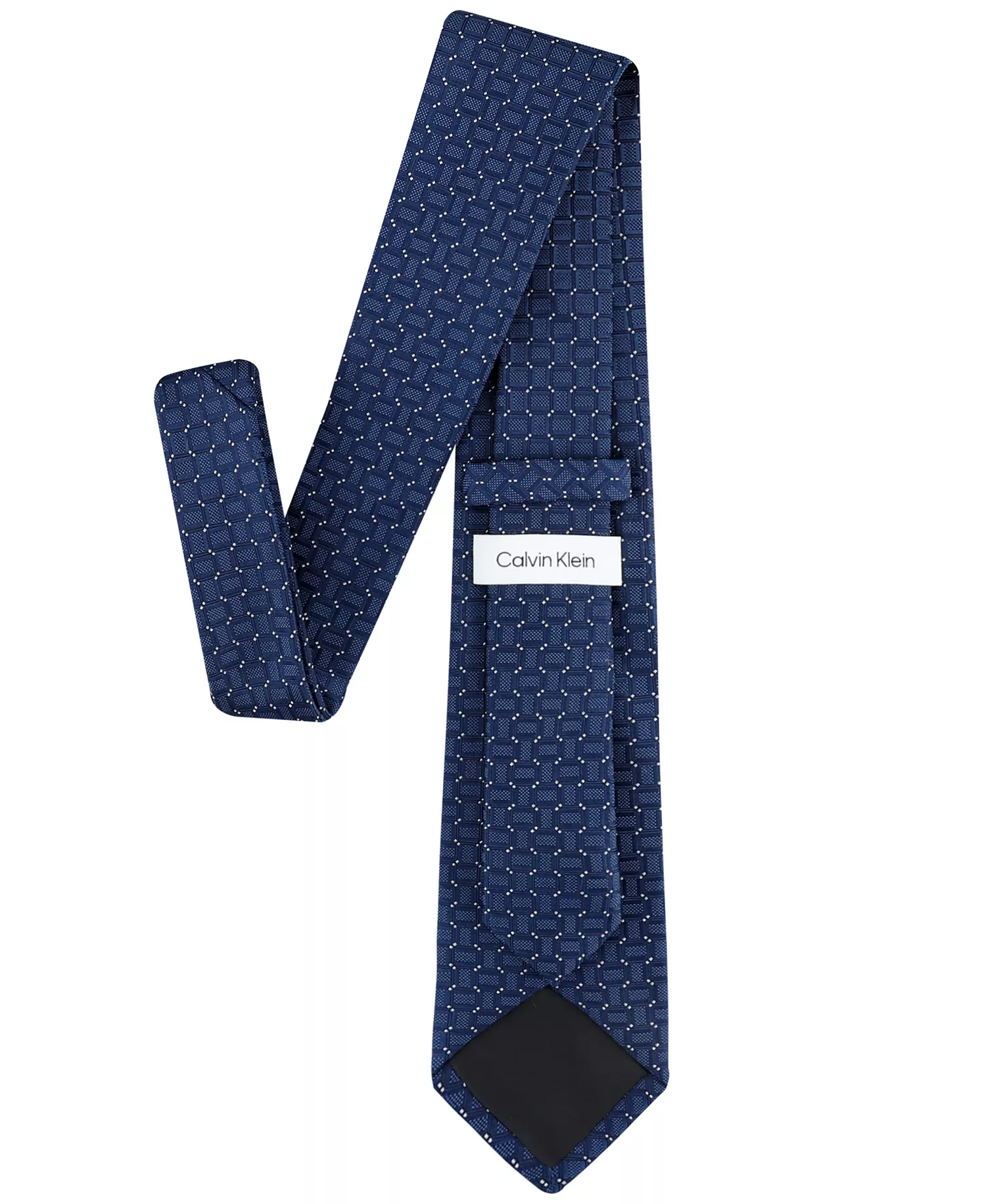 Men's Kinzie Geo-Pattern Tie - Navy - ONE SIZE