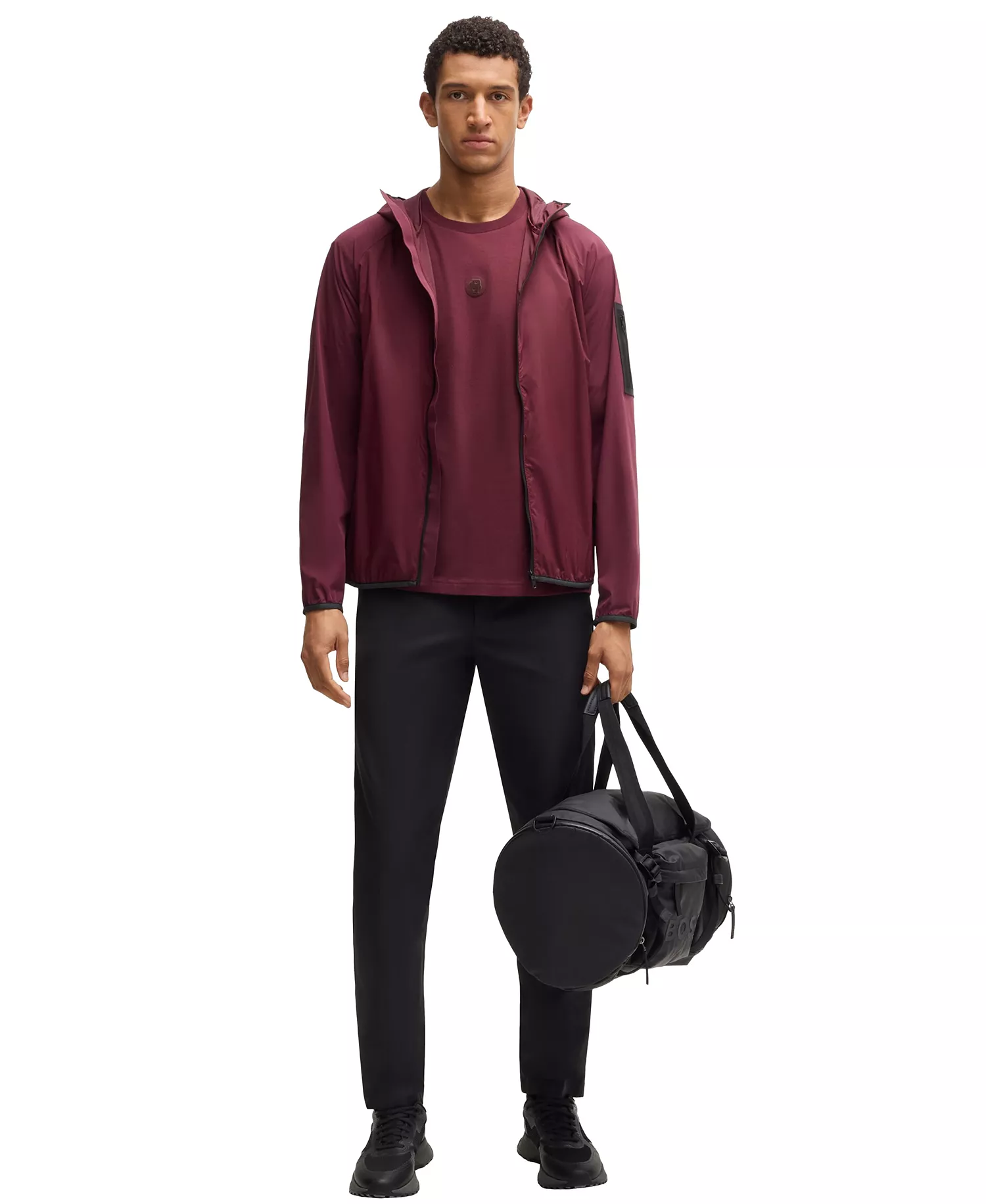 Men's Double B Monogram Regular-Fit T-Shirt - Medium Red - L