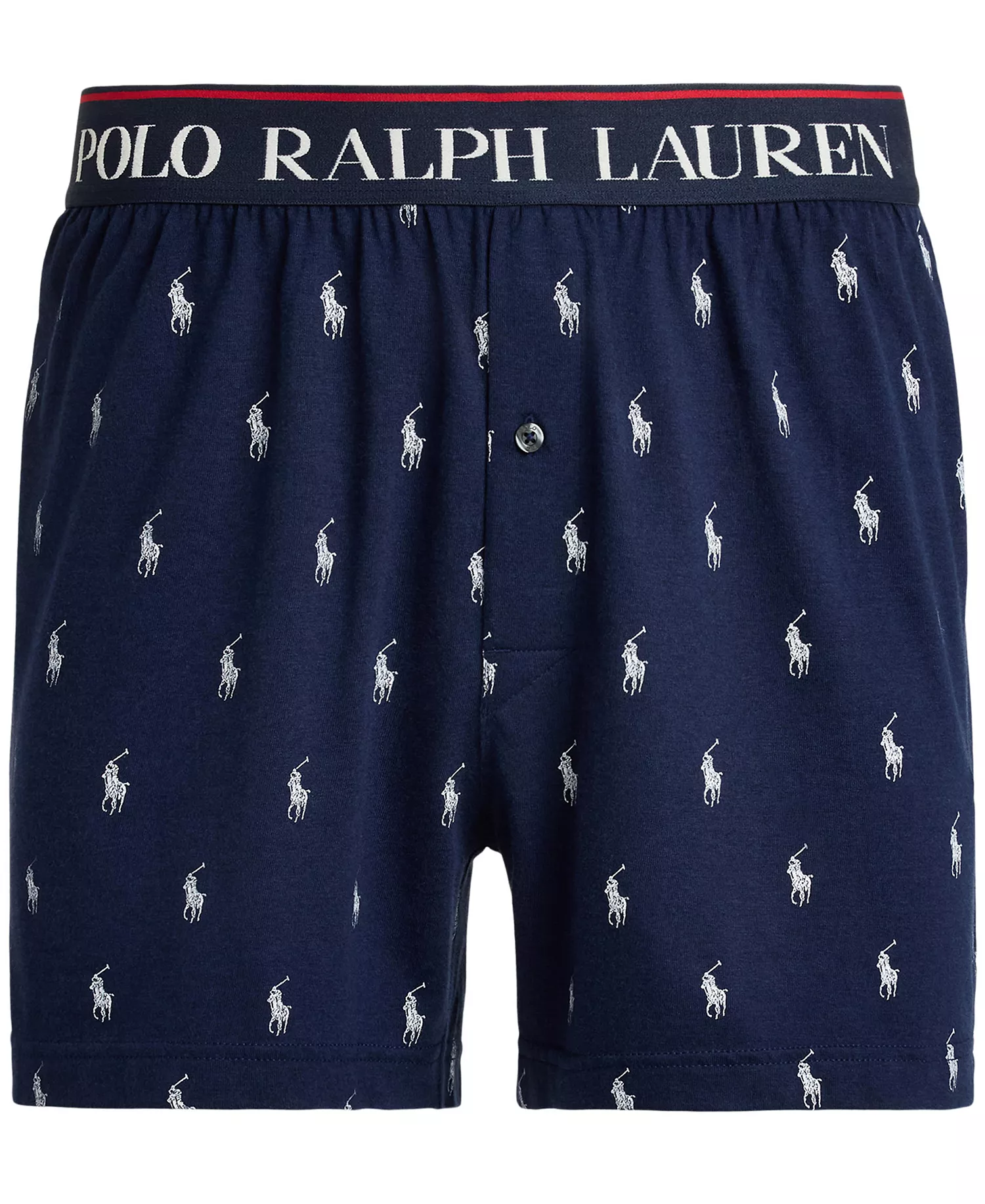 Men's Exposed Waistband Knit Boxers - Cruise Navy/White - L