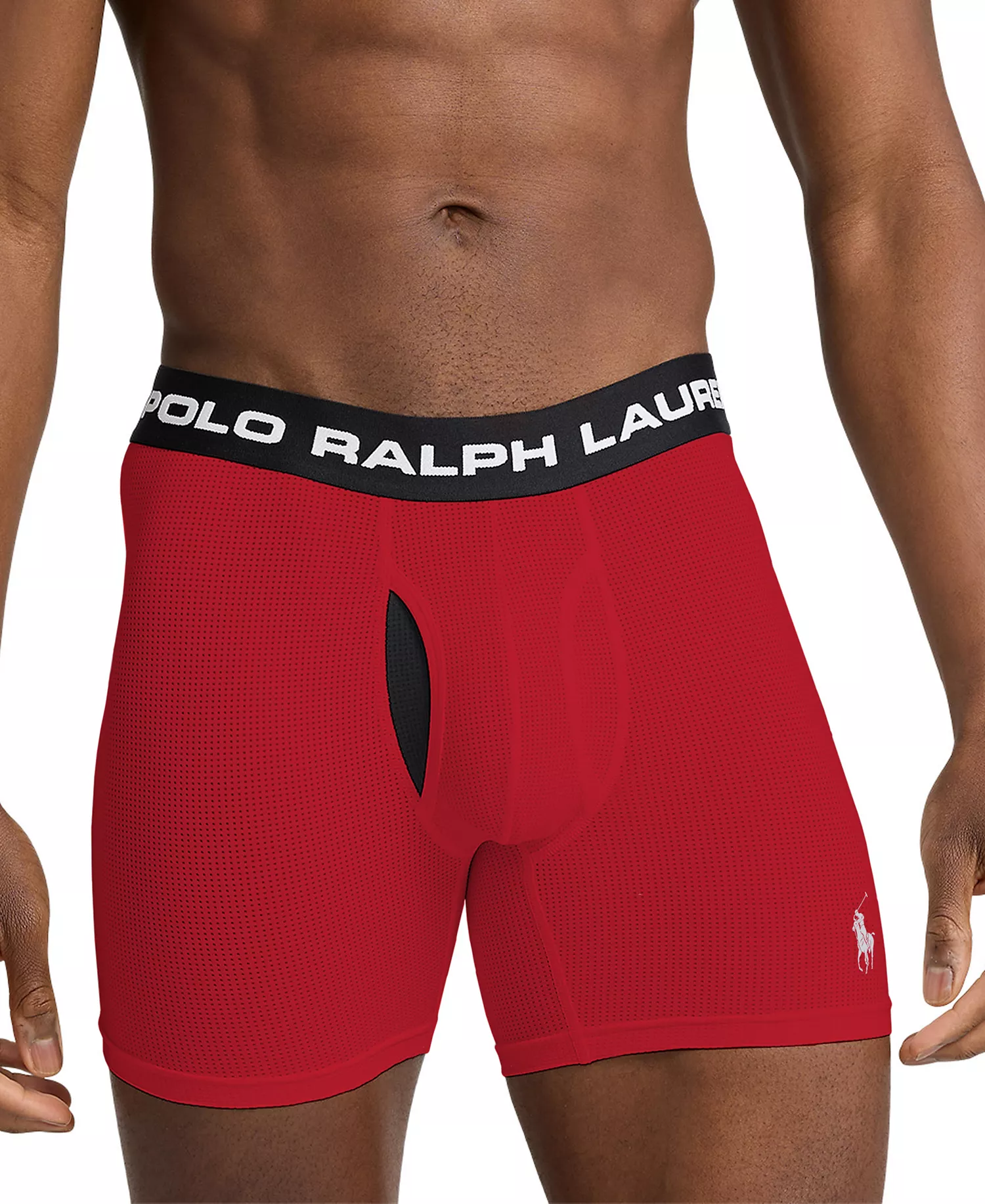 Men's 3-Pack Perfect Pouch Boxer Briefs - COMBAT GREY, POLO BLACK, RL2000 RED - L