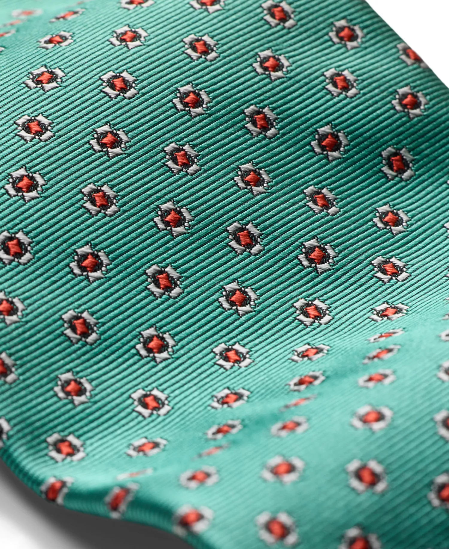 Men's Woven Signature Tie - Green - ONE SIZE