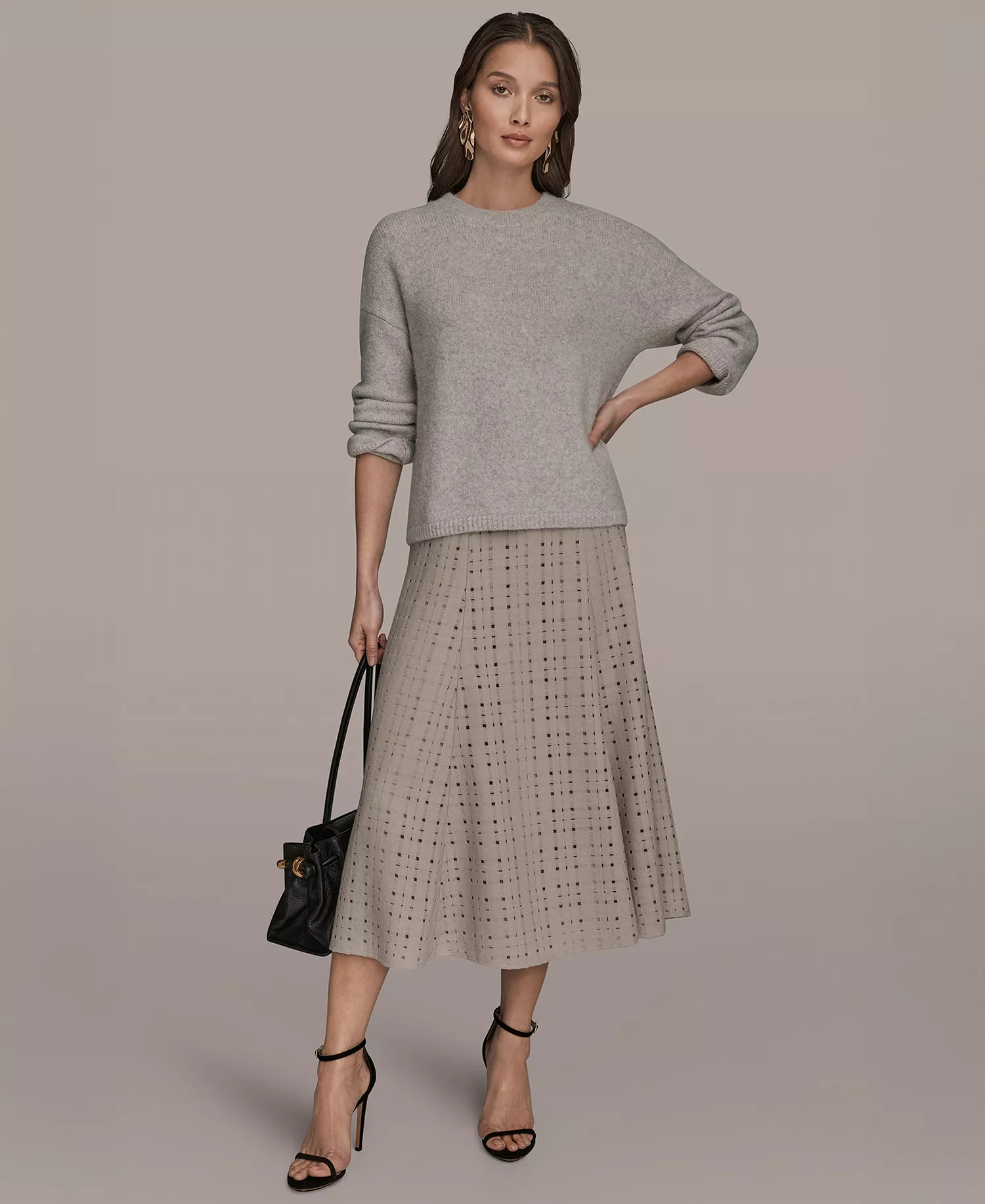 Women's Crewneck Oversized Sweater - Vapor - L