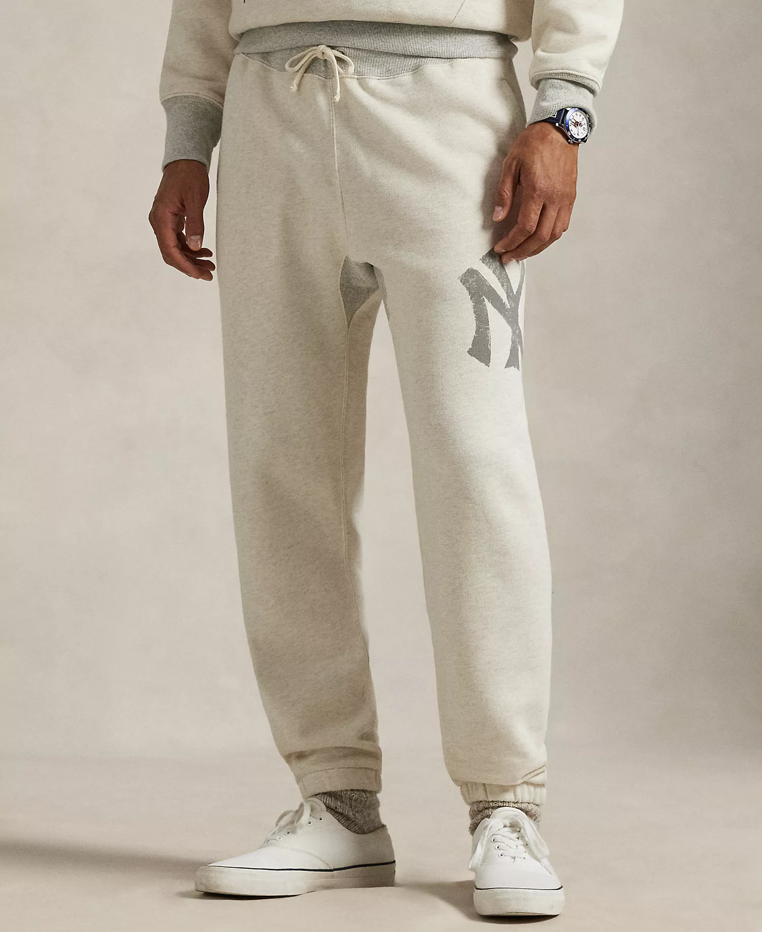 Unisex New York Yankees Sweatpants - Chalk Heather - L