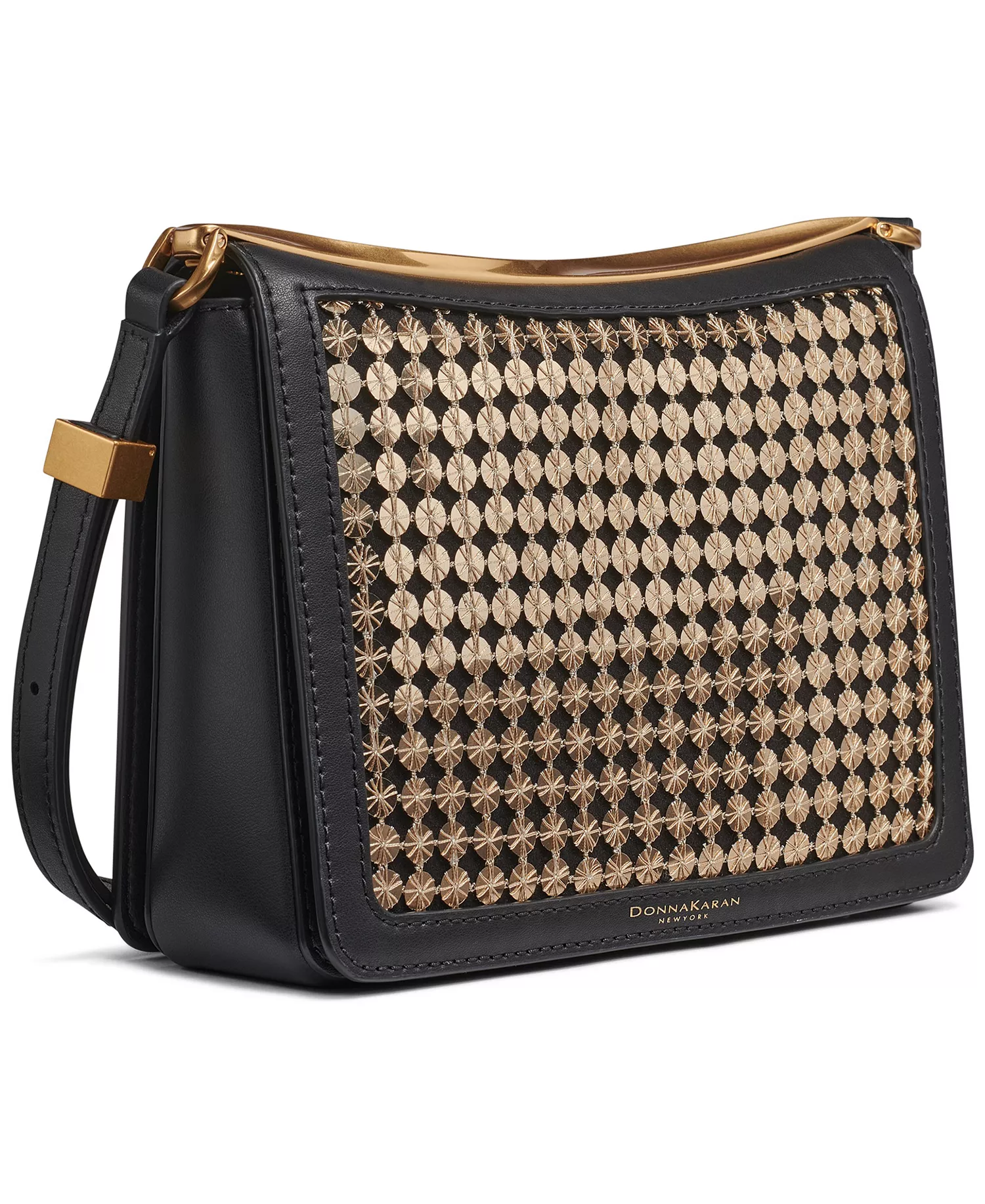 Jericho Sequin Convertible Shoulder Bag - Black/ Sequin Gold - NO SIZE