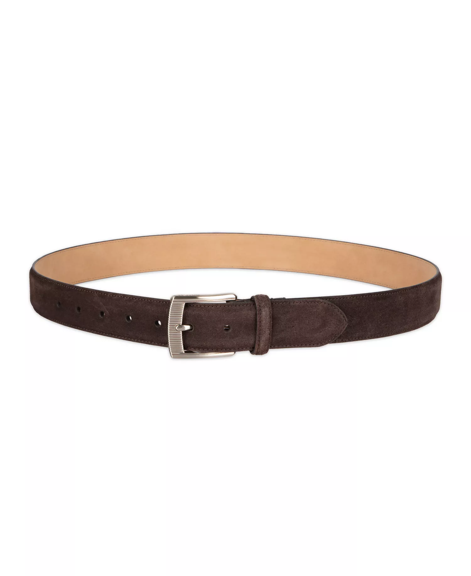 Men's Casual Logo Detail Belt - Brown - L (38-40)
