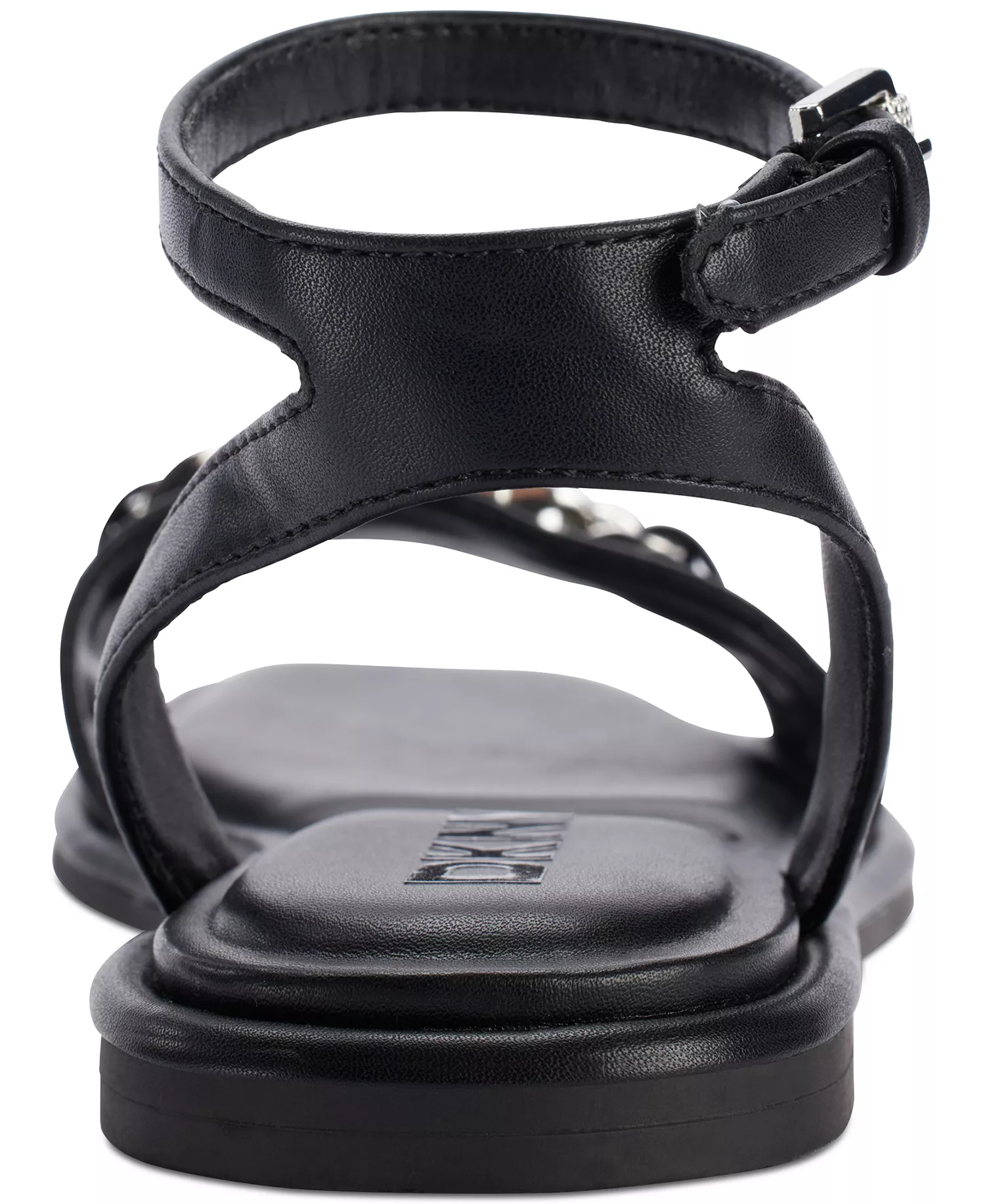 Women's Bacliff Ankle Strap Flats - Black - 6M