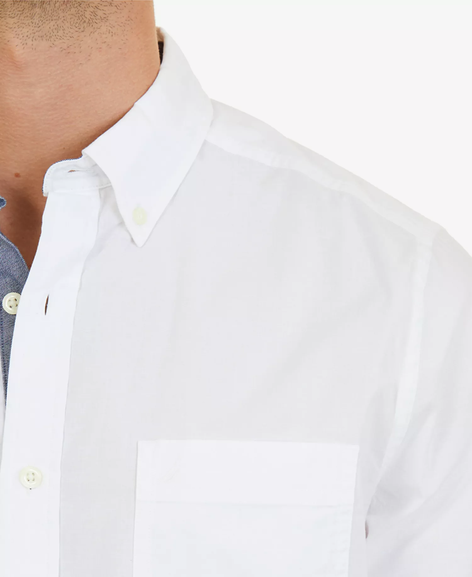 Men's Classic-Fit Stretch Solid Oxford Button-Down Shirt - Bright White - 2XL