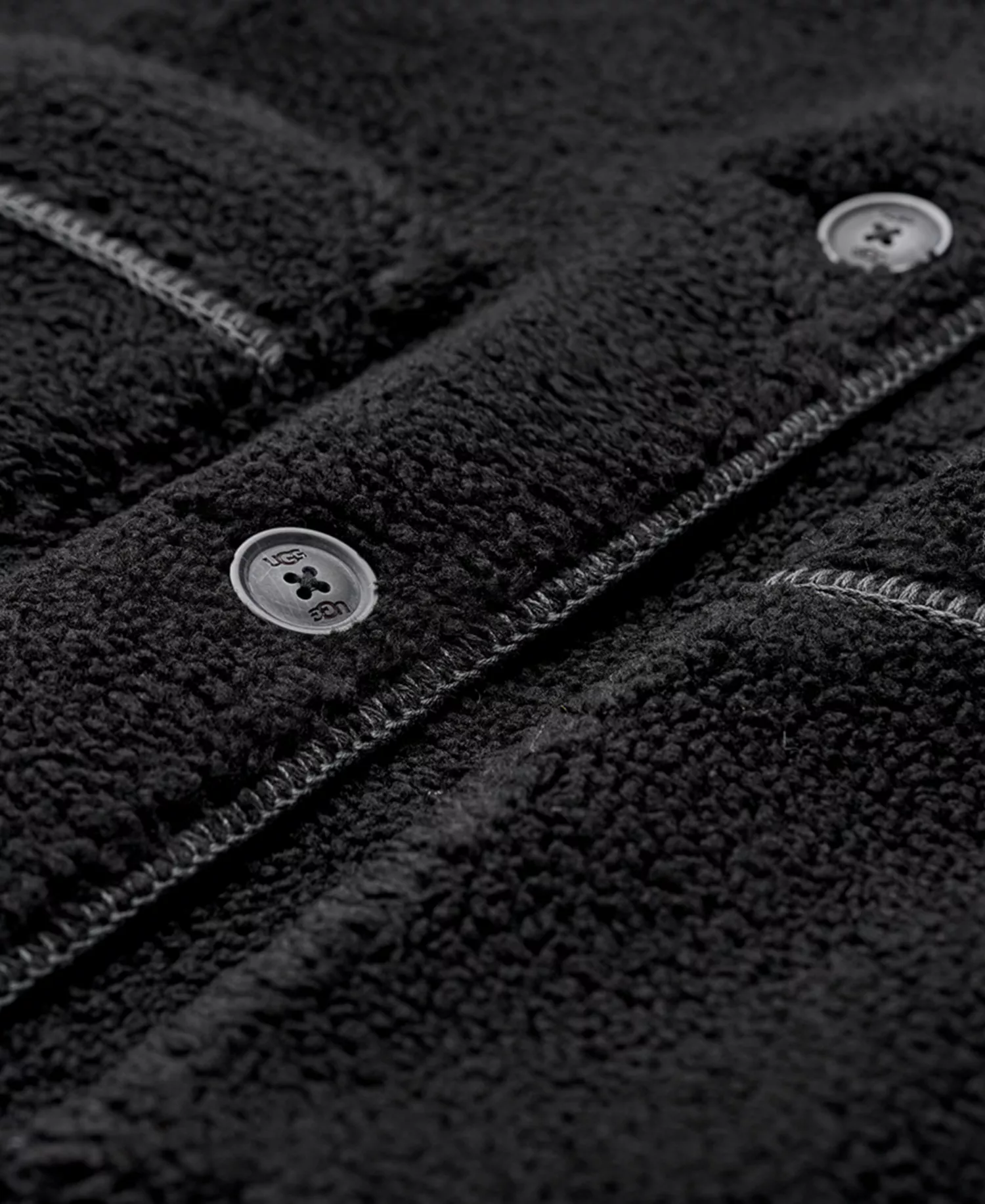 UGG Women's Sema Fluff Coat - Black - L