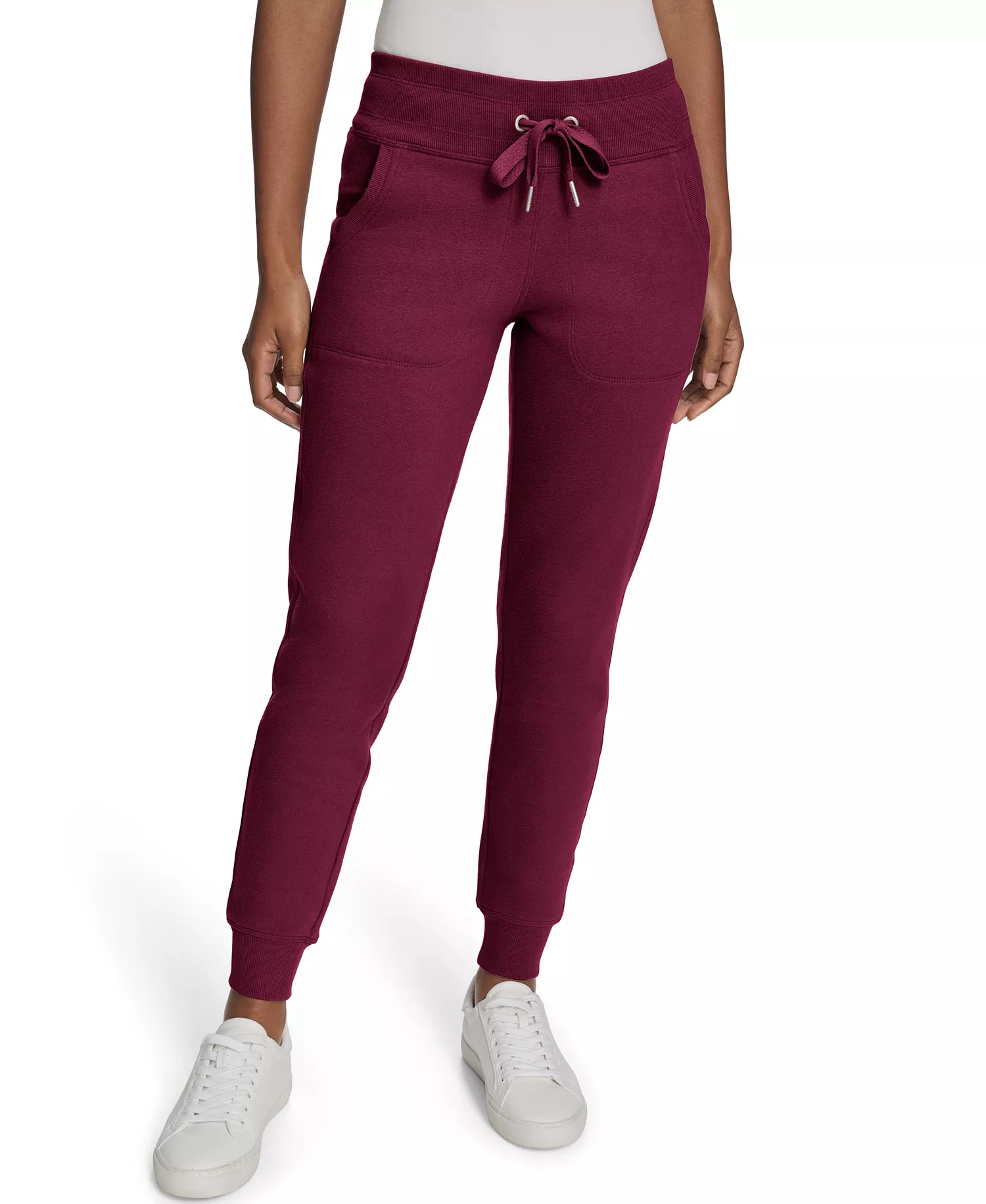 Women's Relaxed Fit Jogger Sweatpants - Berry Glaze - L