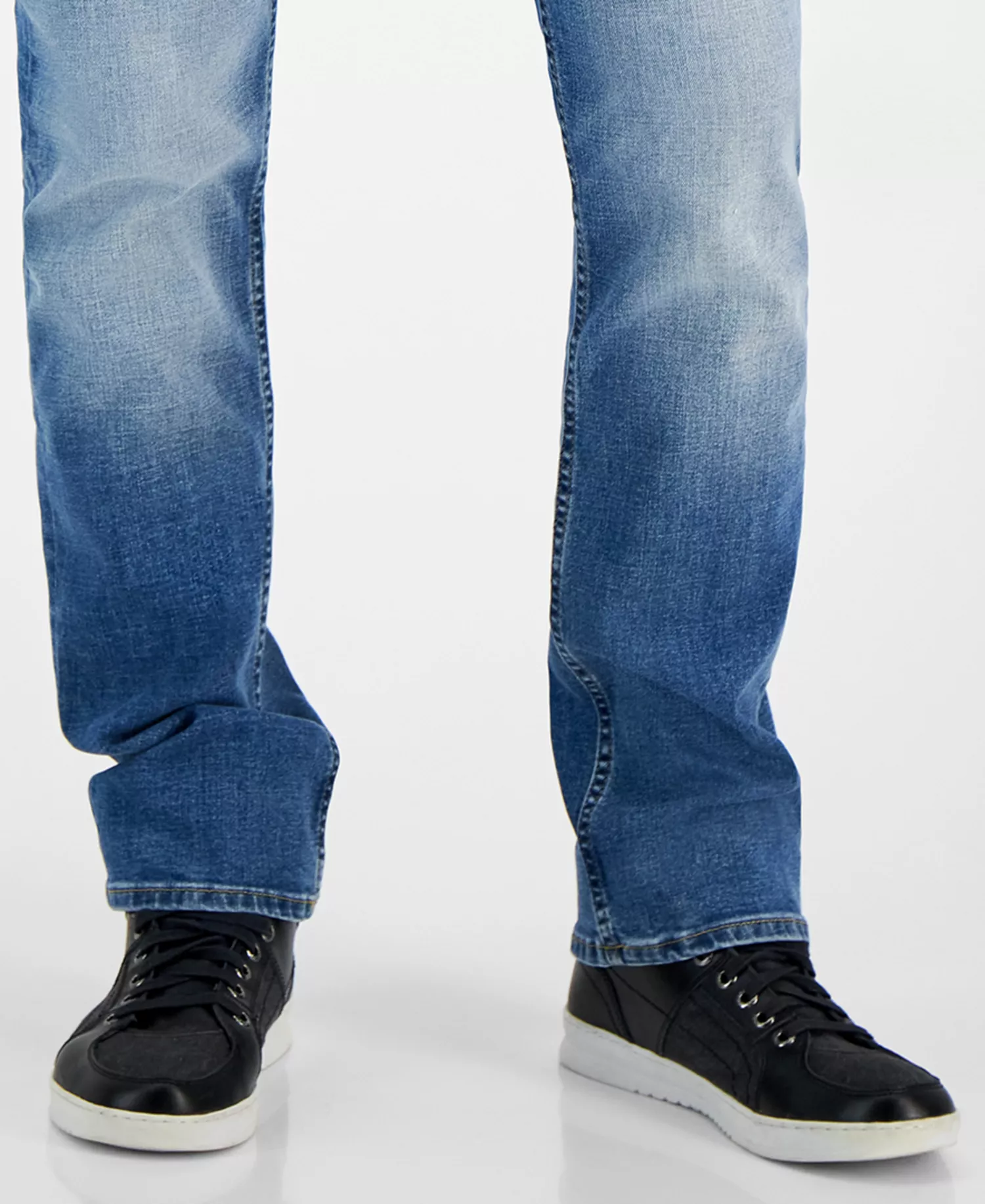 Men's Regular Straight Fit Jeans  - Clifton Wash - 30 - 30