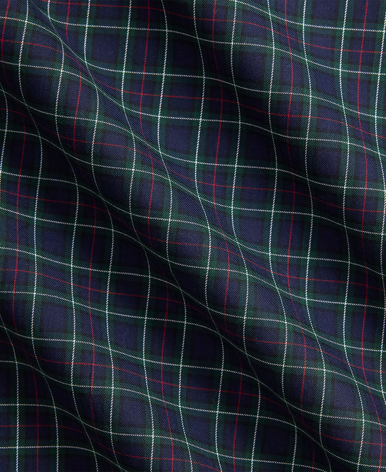 Men's B&T Long Sleeve Brushed Twill Shirt - Navy Forest - 2LT