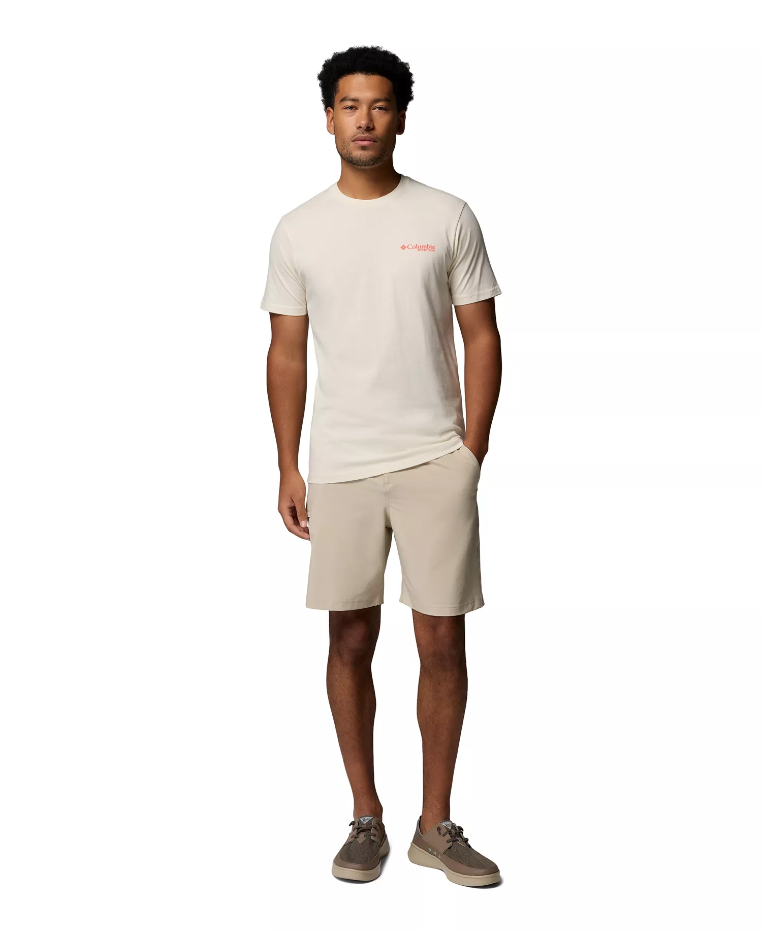 Men's PFG Ahab Graphic T-Shirt - Chalk - L