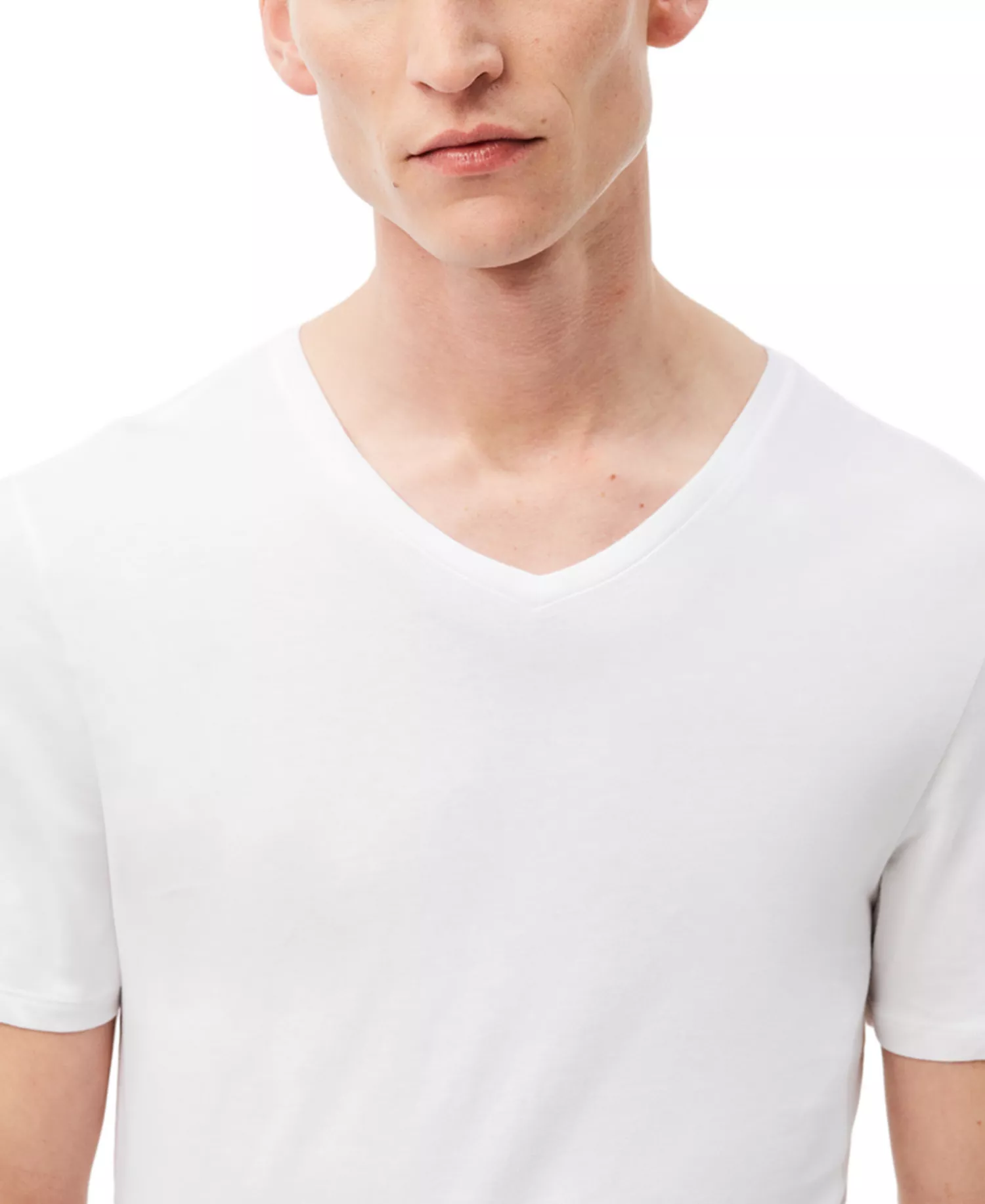 Men's 3-Pack Slim-Fit V-Neck Undershirts - BLACK - L