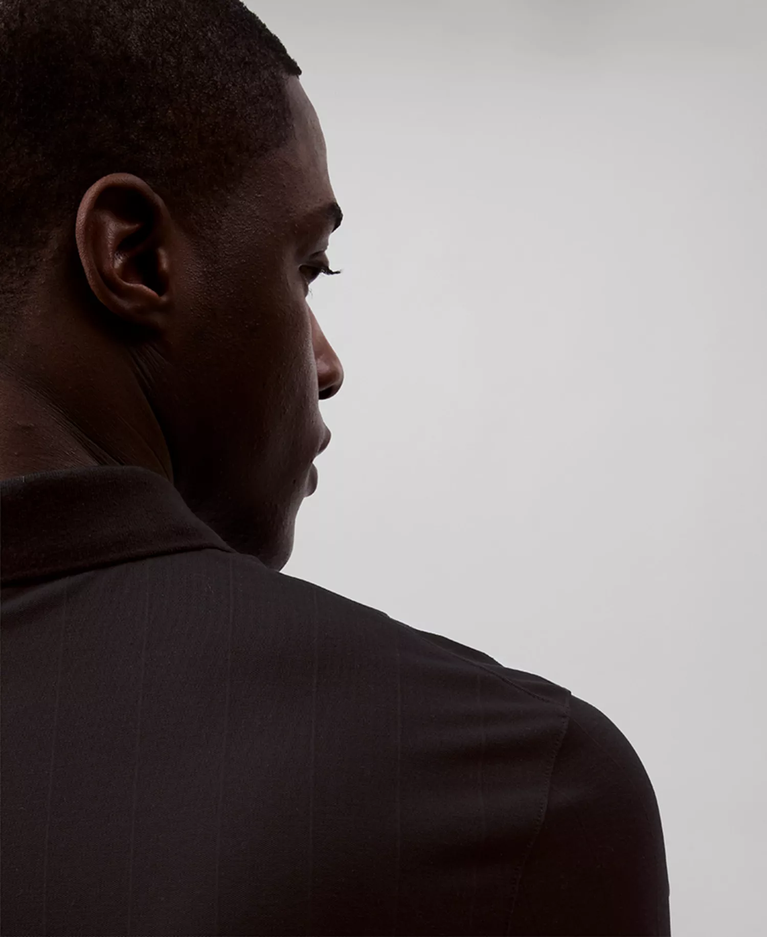 Men’s Short Sleeve Stretch Jacquard Polo Shirt - Black - 2XL