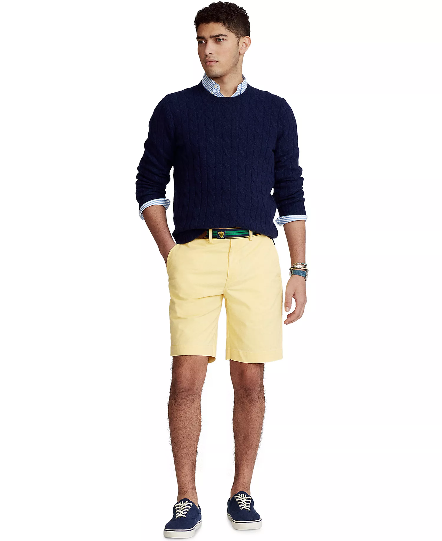 Men's Stretch Classic-Fit 9"  Shorts - Empire Yellow - 28