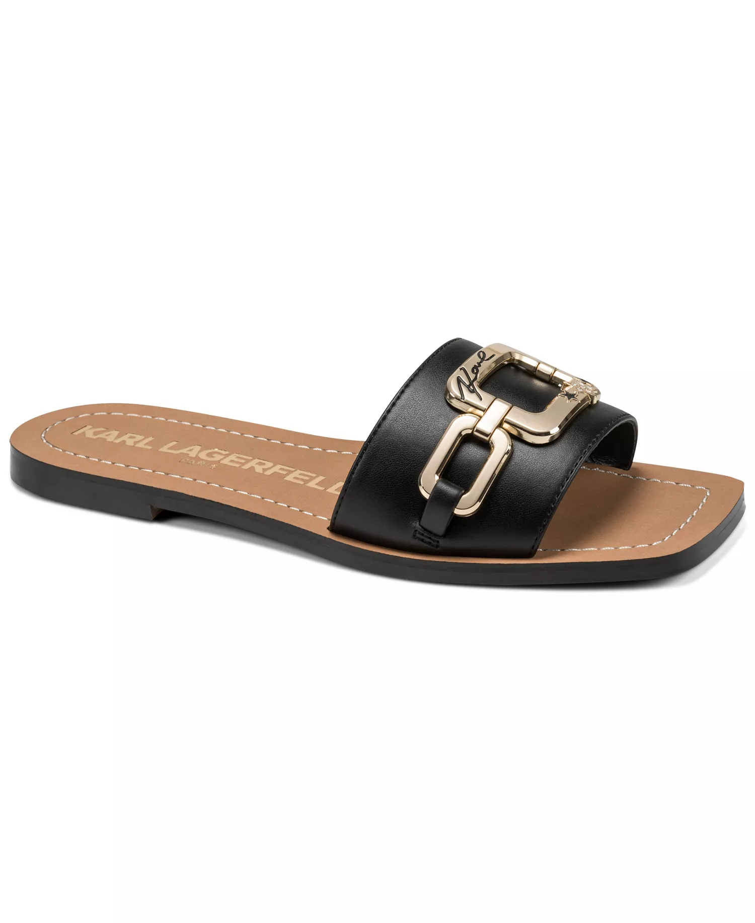 Women's Marzella Slip-On Flat Sandals - Black - 10M