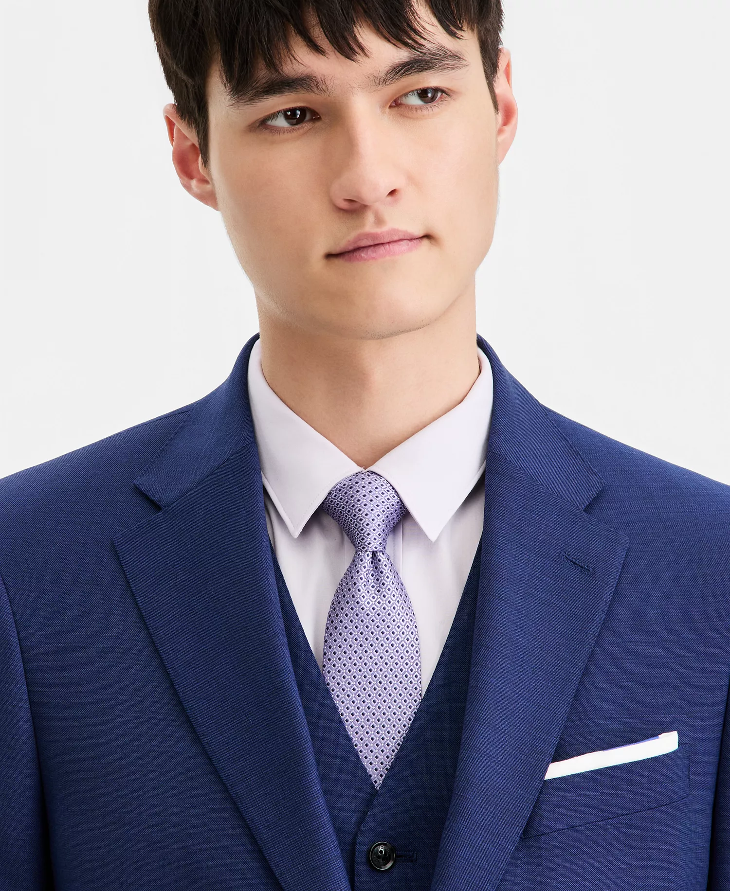 Men's Modern-Fit Wool-Blend Suit Separates Jacket CLOSE OUT! - Brigth Navy - 36R