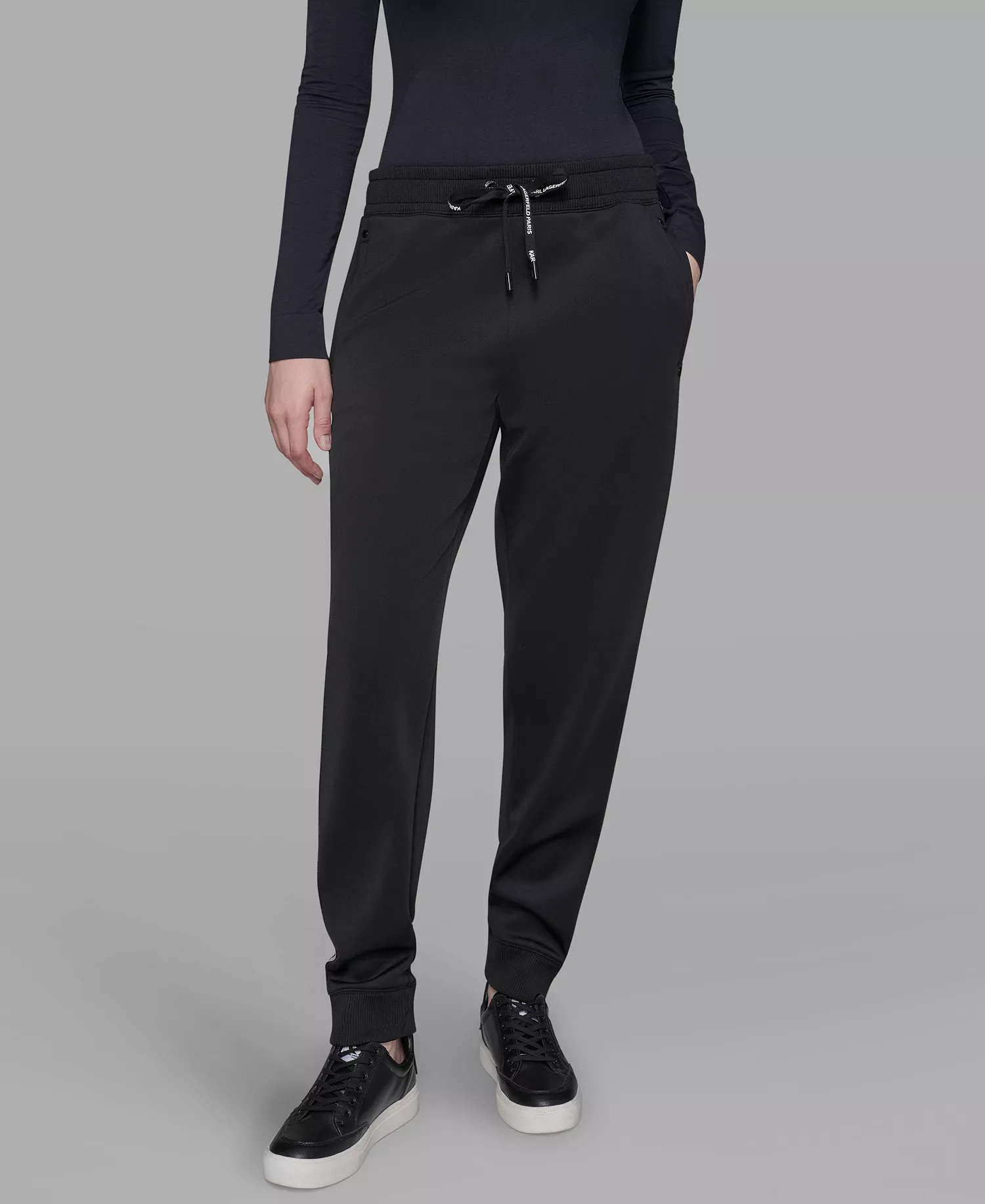 Women's Logo Tape Joggers - Black - L