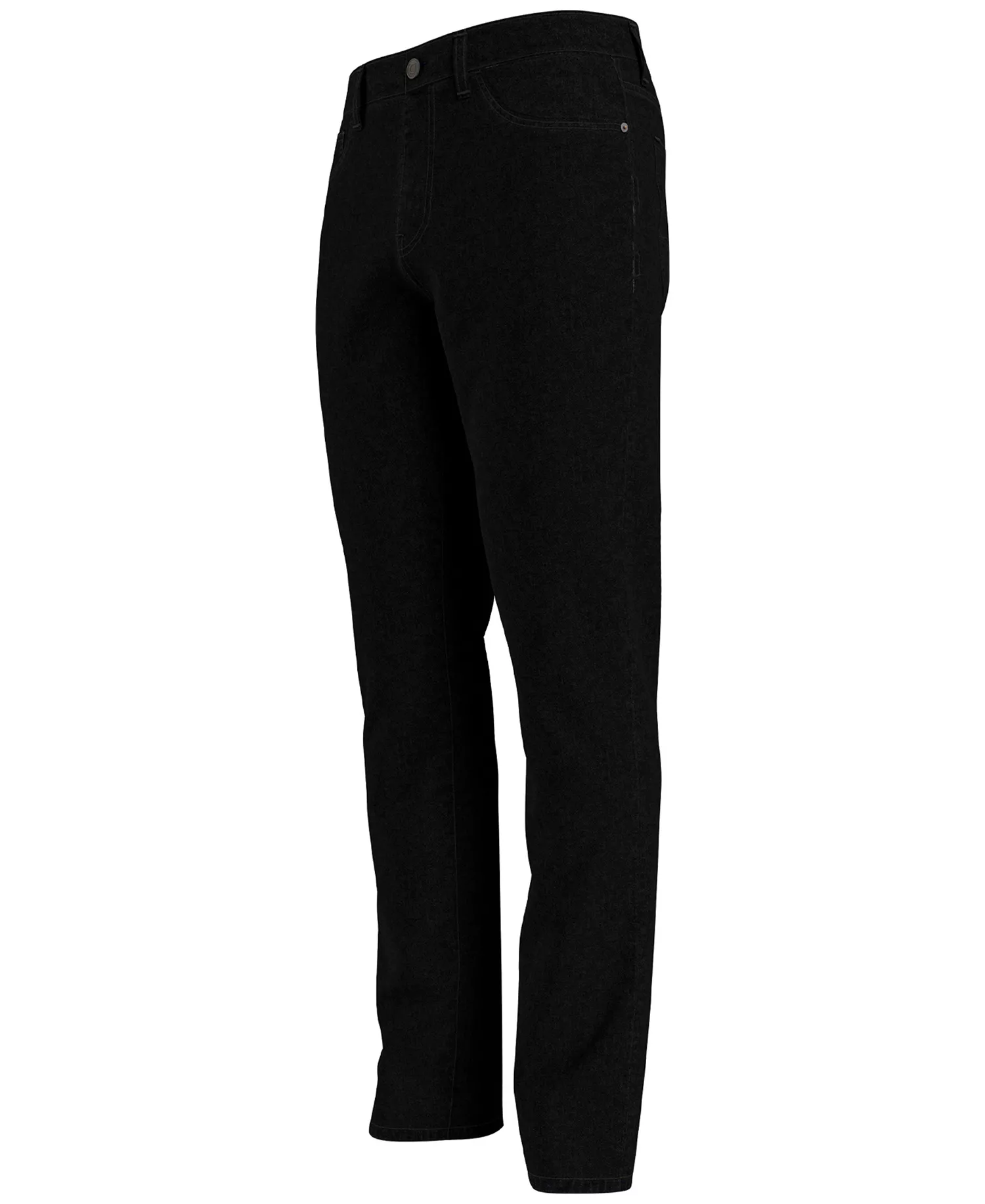 Men's Big & Tall Straight Fit Stretch Jeans - Black Denim - 38x36