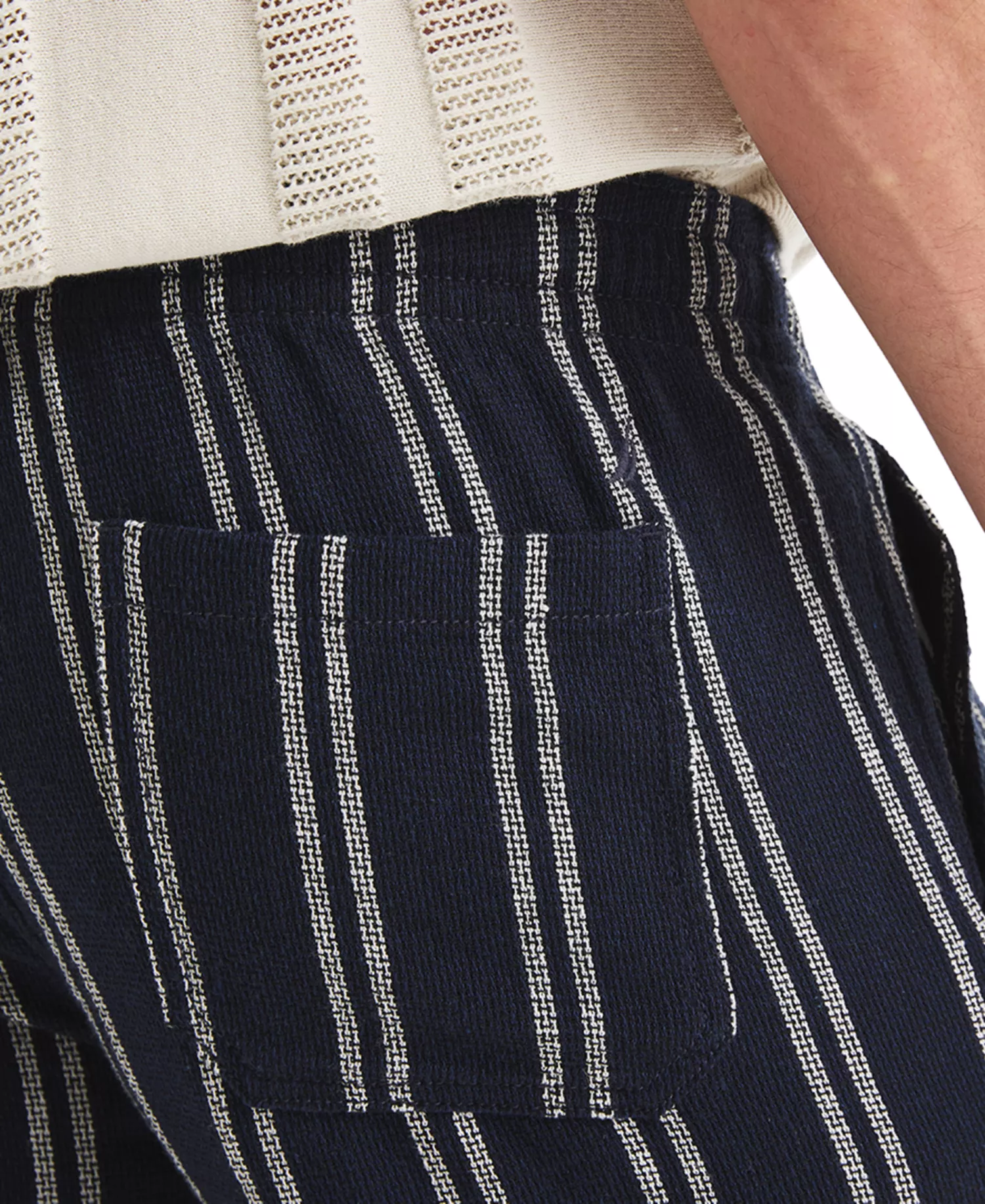 Men's 7" Stripe Pull-On Shorts - Navy Seas - 2XL