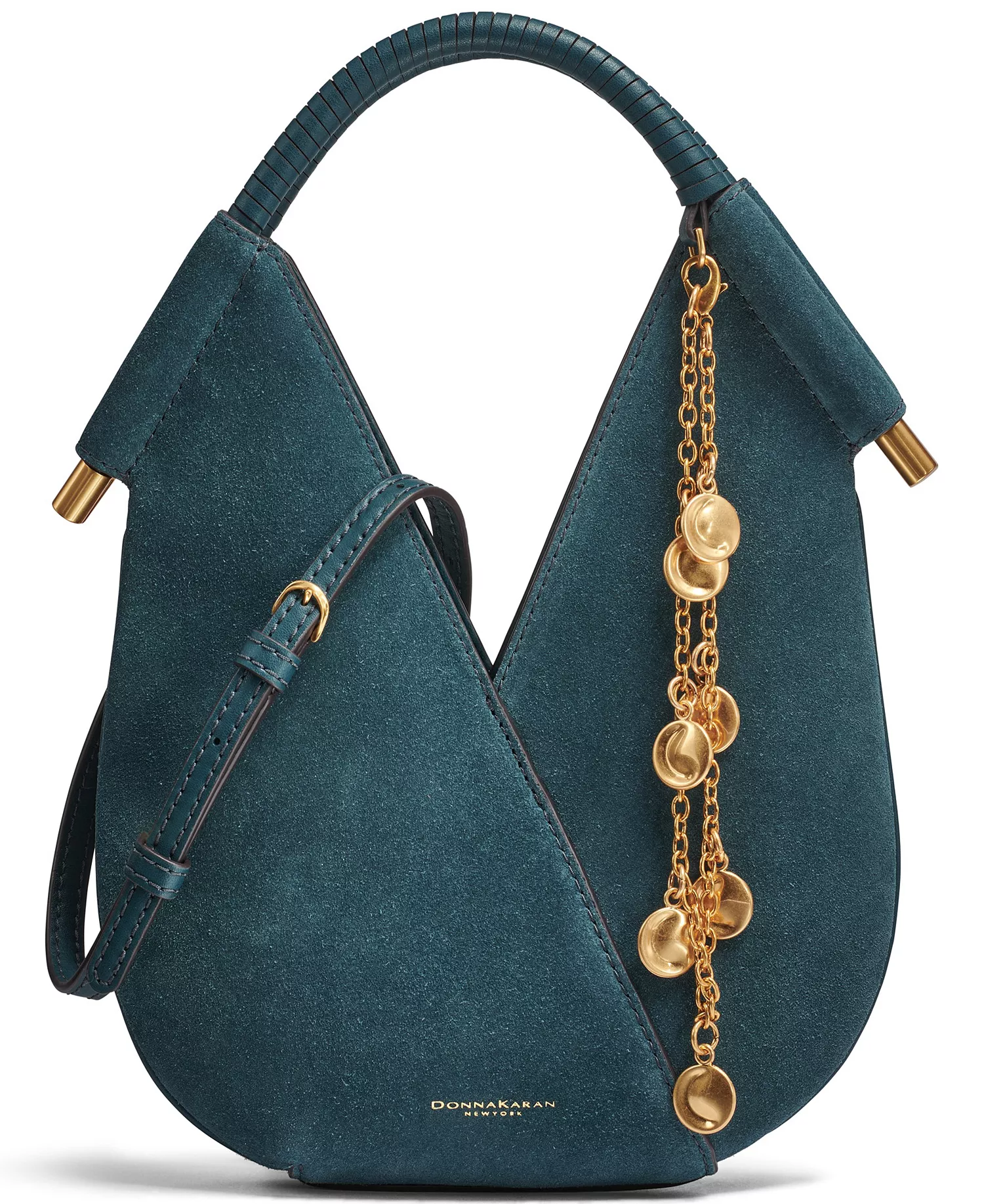 Suede Micro Crossbody Bag with Charm Hangoff - Hudson - NO SIZE