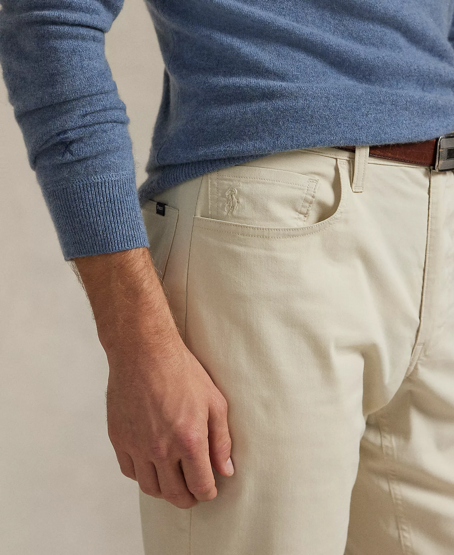 Men's Active-Fit Performance Twill Pants - Basic Sand - 30x30