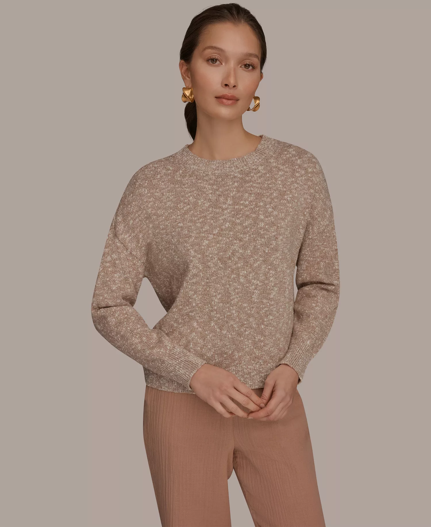 Women's Crewneck Long-Sleeve Sweater - Umbria - L