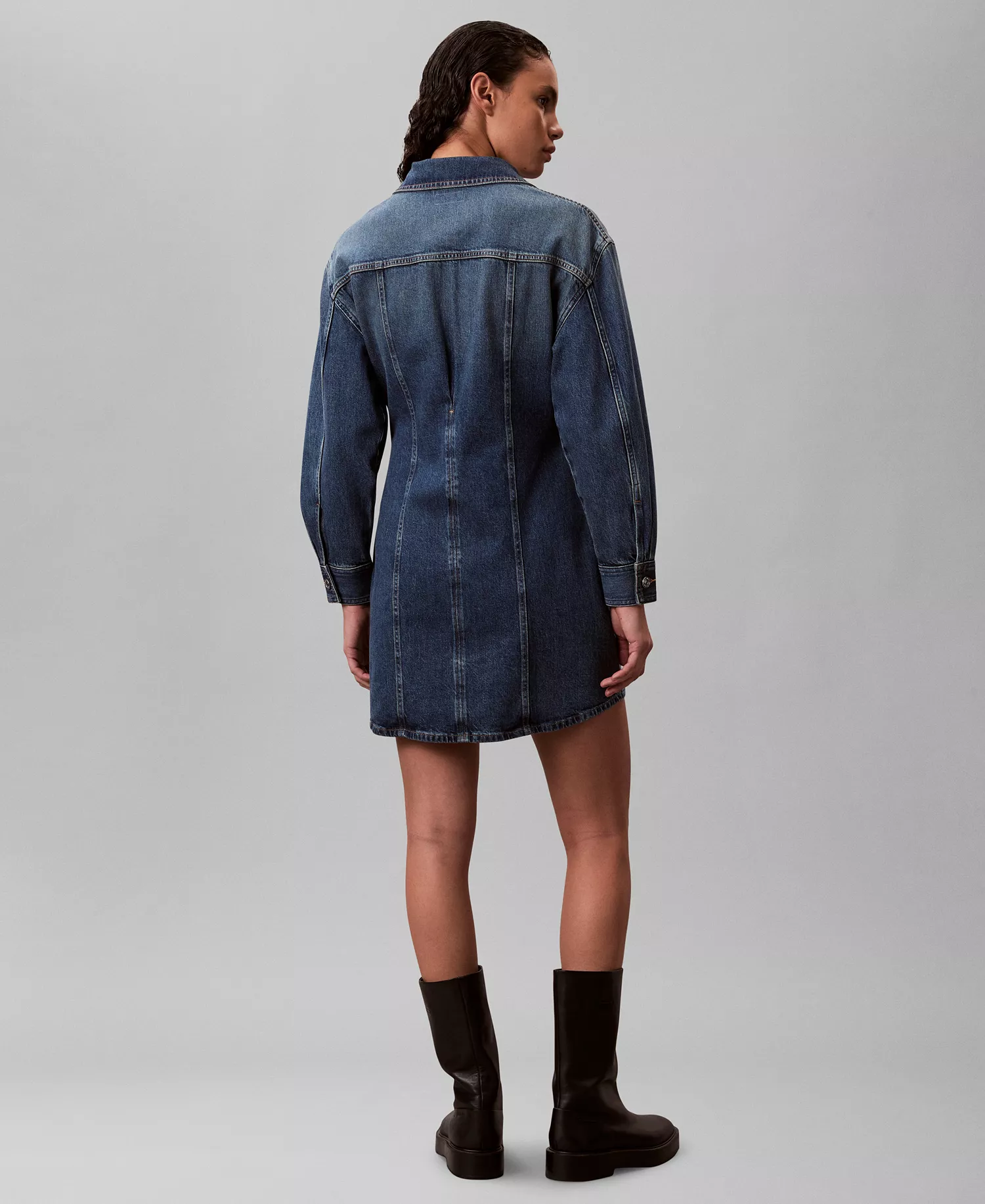 Women's Long-Sleeve Mini Dress - Cold Springs - L