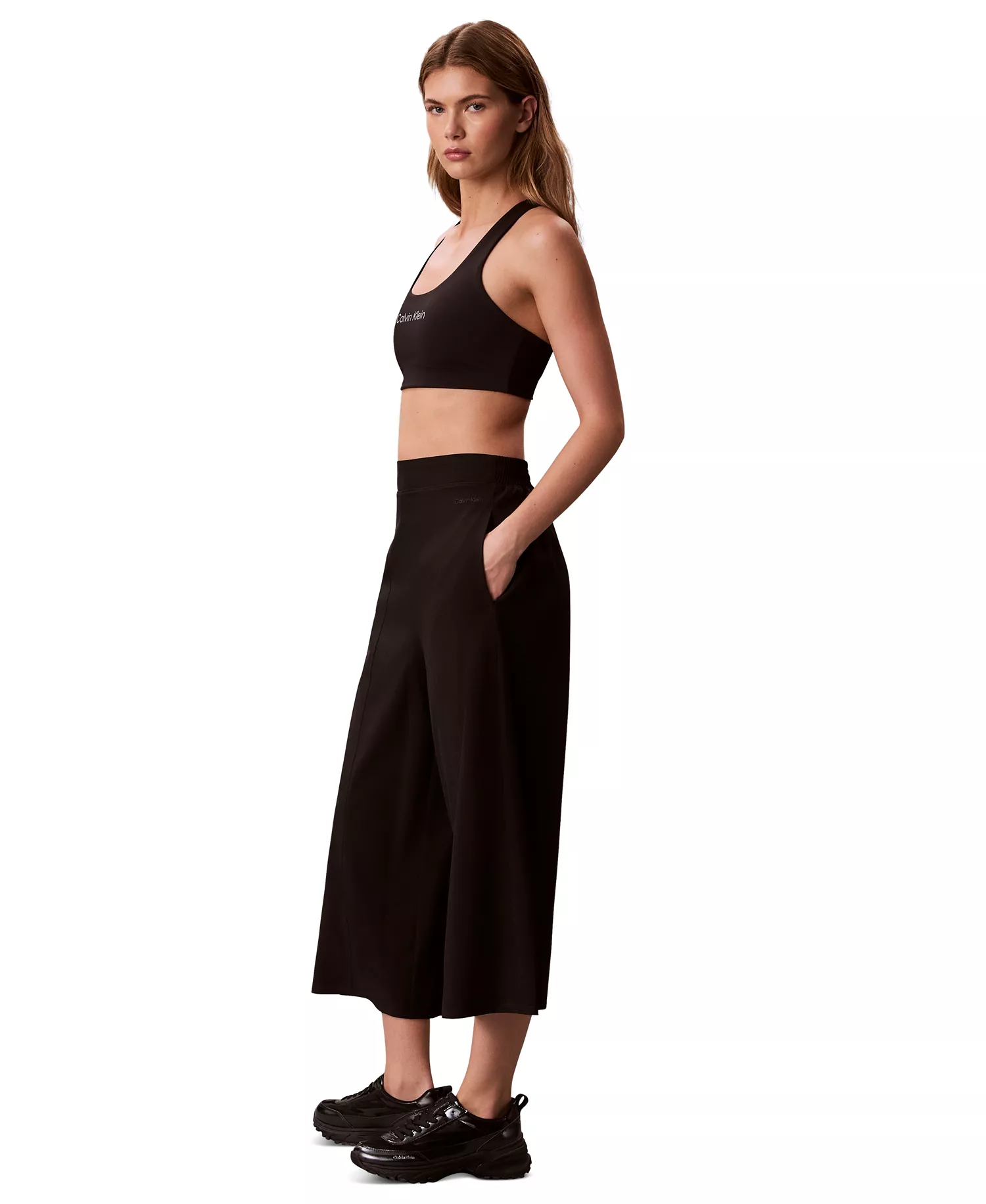 Women's Commuter Wide-Leg Capri Pants - Black - 2XL