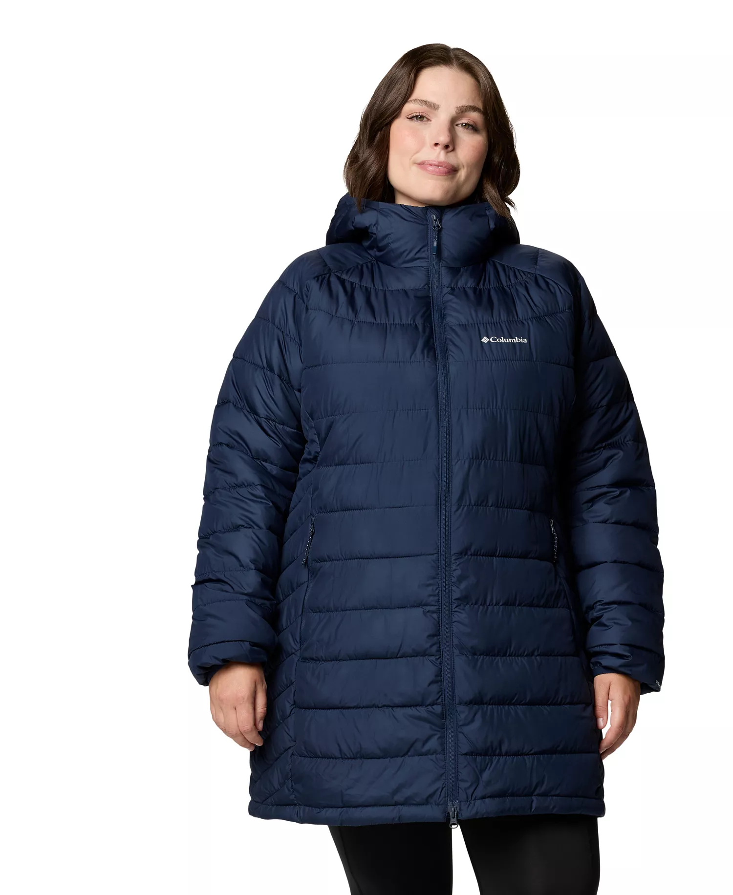 Plus Size Powder Lite II Mid Jacket - Collegiate Navy - 2X