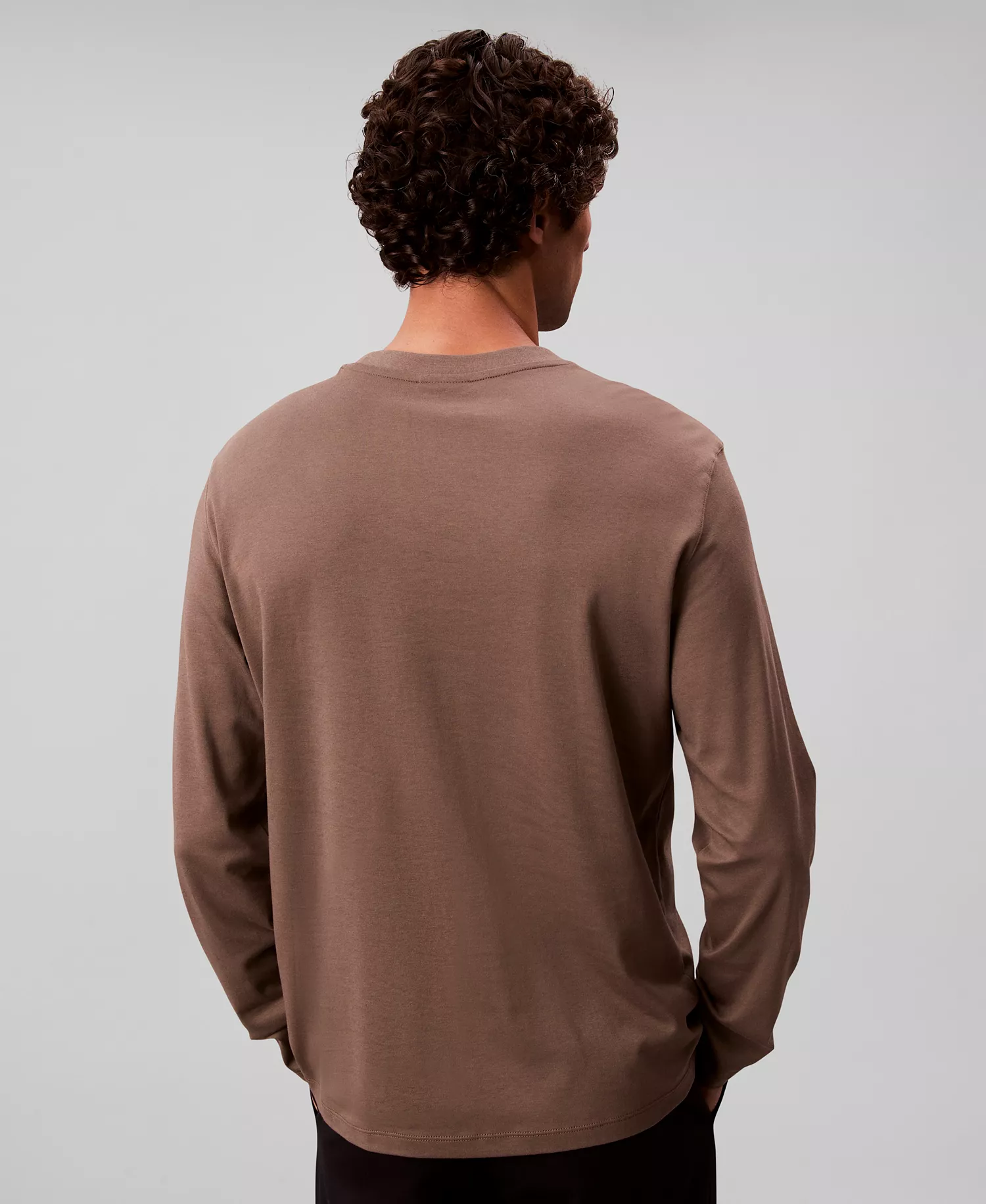 Supima Cotton Crewneck Long Sleeve Tee - Moral - 2XL