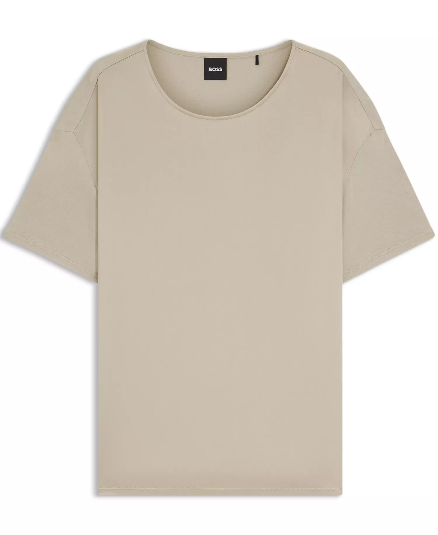Women's Regular-Fit Stretch-Silk Front T-Shirt - Open Beige - S