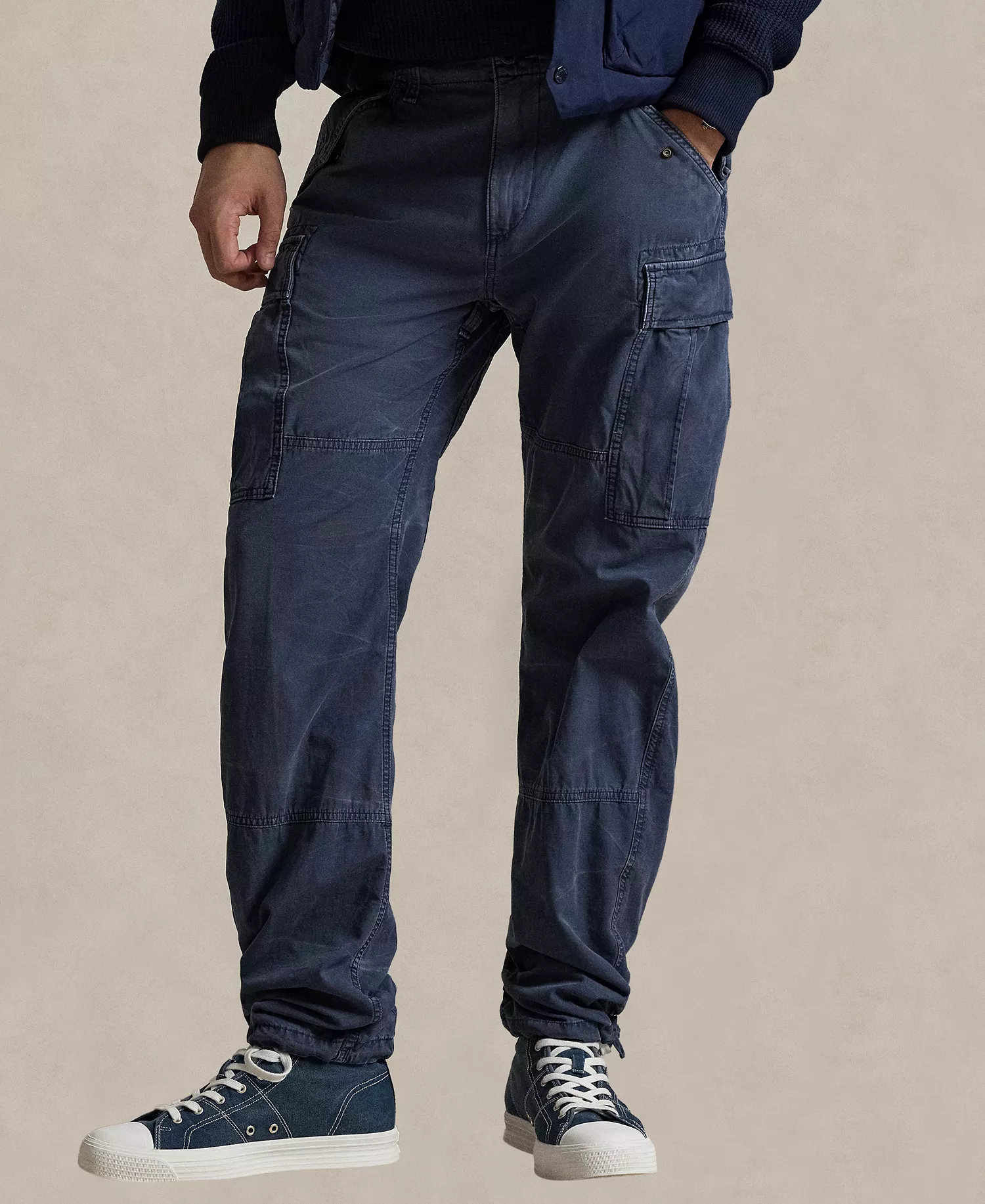 Men's Classic-Fit Canvas Cargo Pants - Classic Royal - 30x30